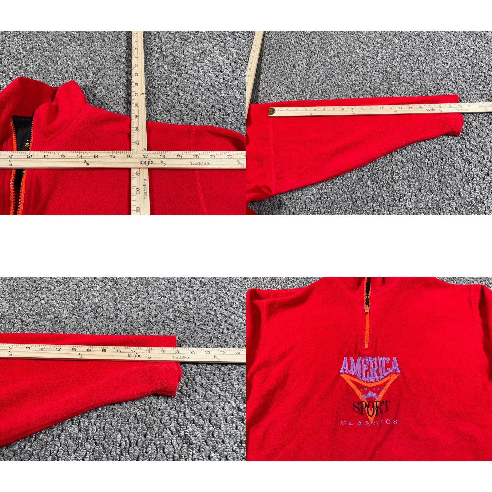 Vintage VINTAGE The Limited 1/4 Zip Fleece Pullover Women's Medium Red Embroidered USA Made Shirt Pullover Regular Womens 90s Retro Ski Embroidered Size M / US 6-8 / IT 42-44 - 8 Thumbnail