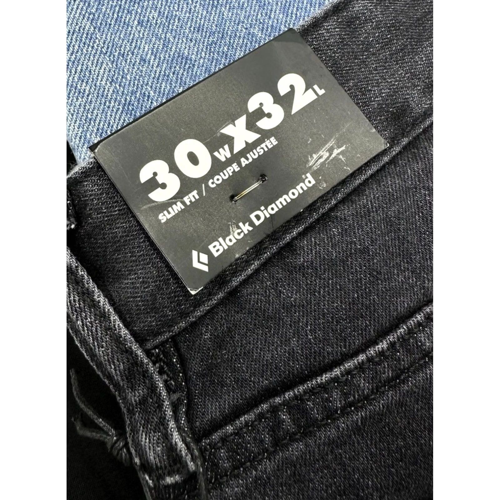 VINTAGE Black Diamond Mission Wool Denim Jeans Slim 30x32 Men 