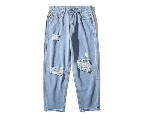 Japanese Brand 21SS Indigo Union Japan Blue Denim Distressed Pants Size US 32 / EU 48 - 1 Thumbnail