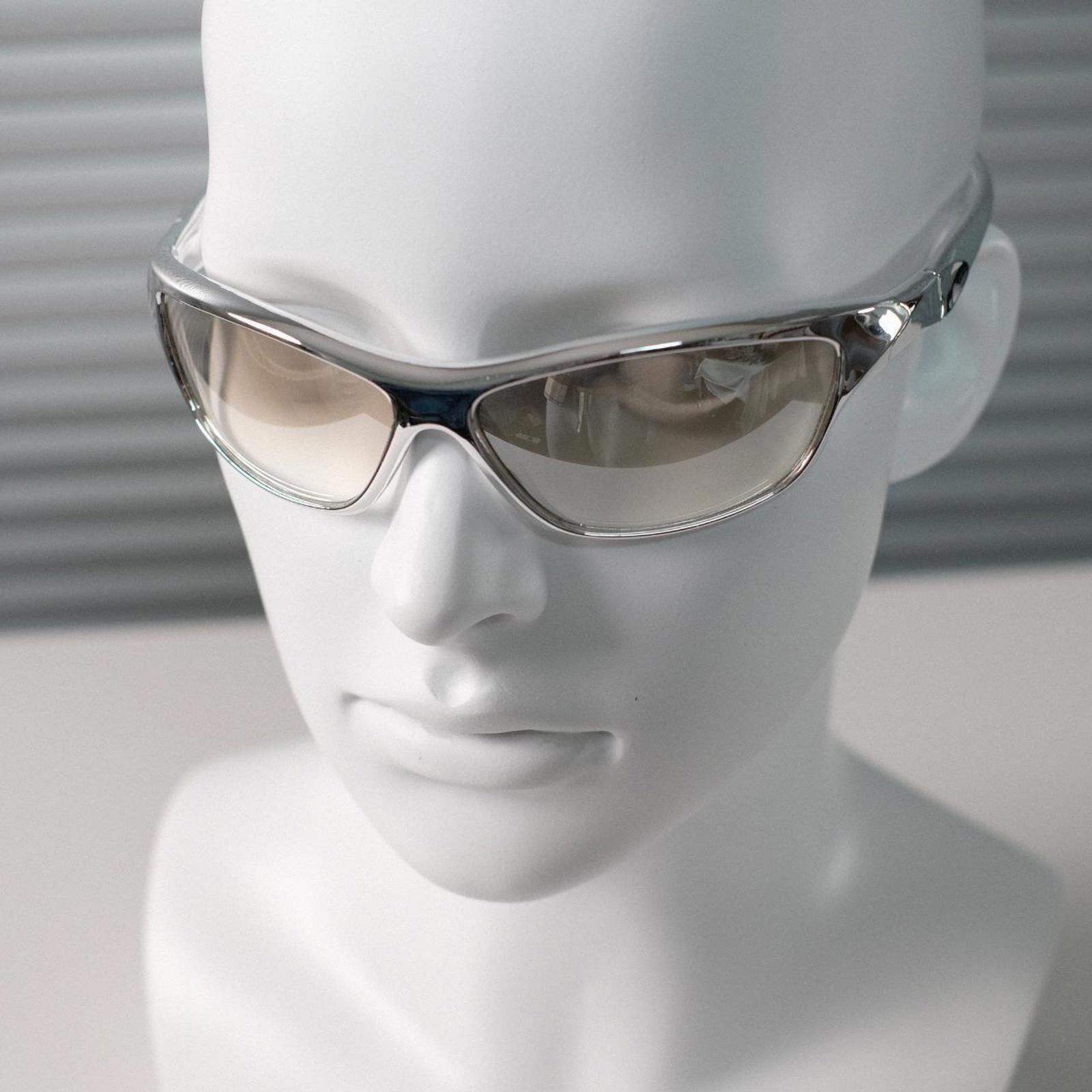Japanese Brand Vtg Y2k Avant Garde Futuristic Transparent Grey Sunglasses Size ONE SIZE - 6 Thumbnail