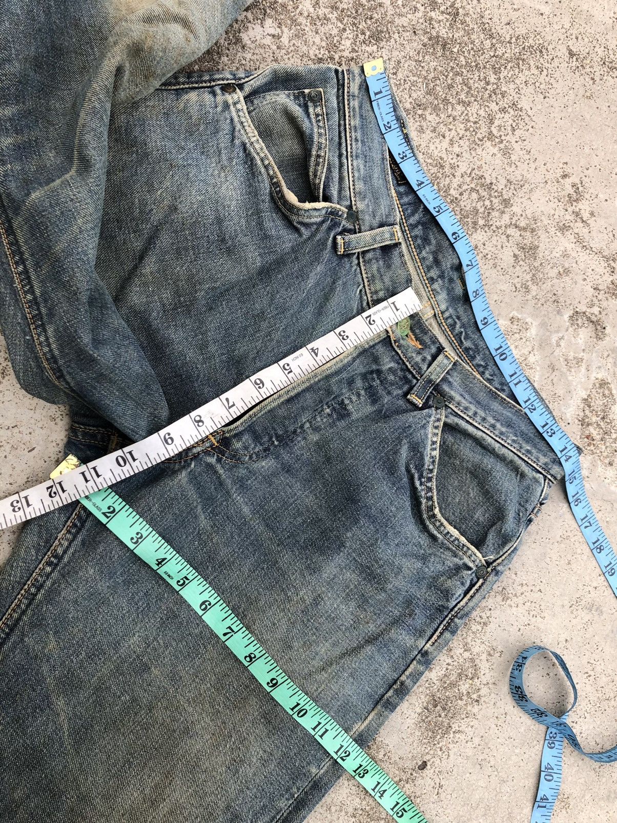 Lee WIDE LEG RUSTY BLUE VINTAGE SELVEDGE DENIM Size US 30 / EU 46 - 14 Thumbnail