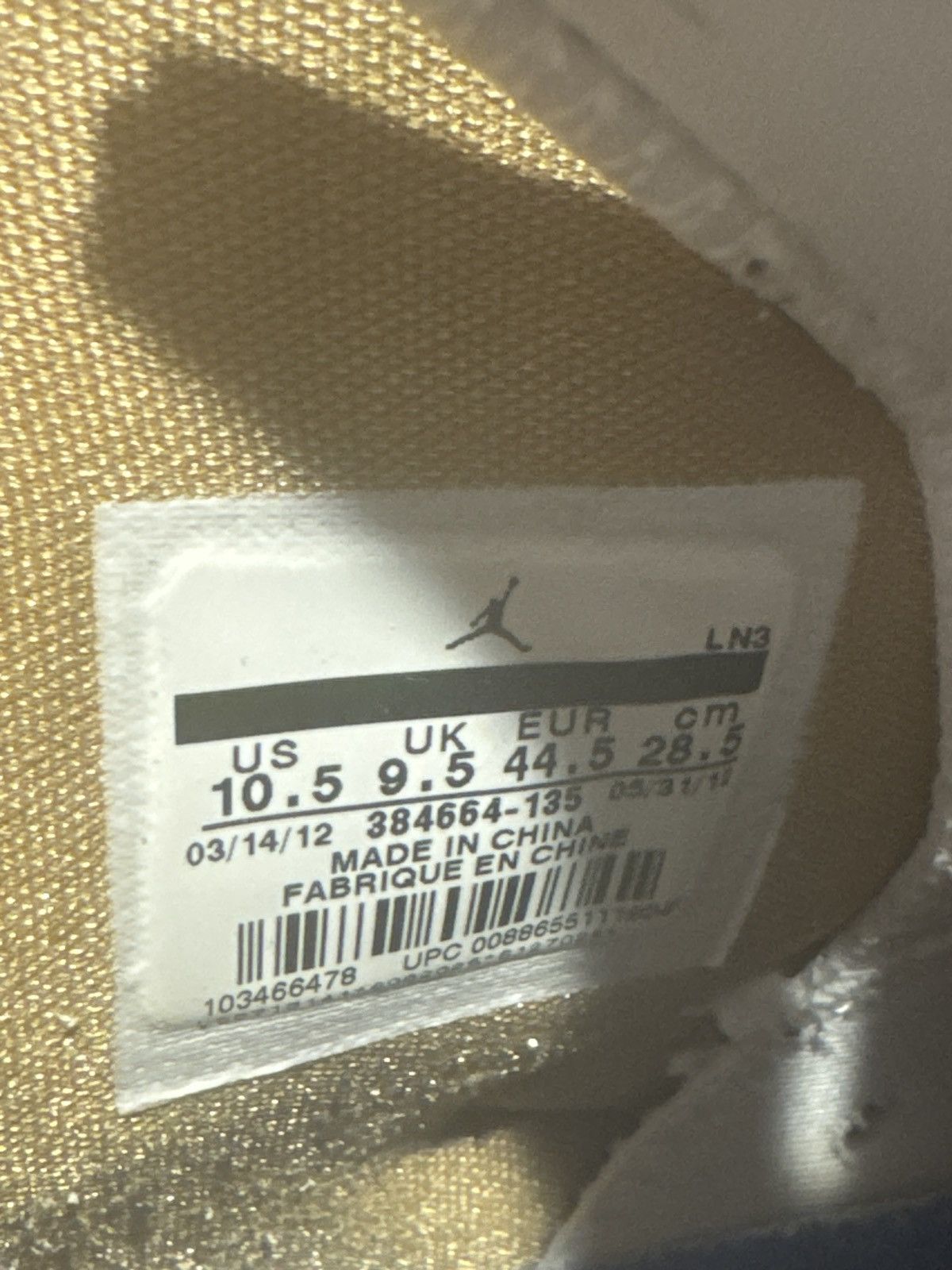 Jordan Brand Golden moments Jordan 6’s Size US 10.5 / EU 43-44 - 6 Thumbnail