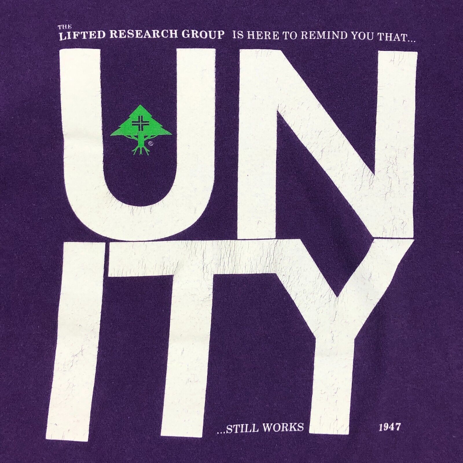 LRG LRG Unity Spell Out Logo Purple Tee T Shirt Size Large L B1 Size US L / EU 52-54 / 3 - 3 Thumbnail