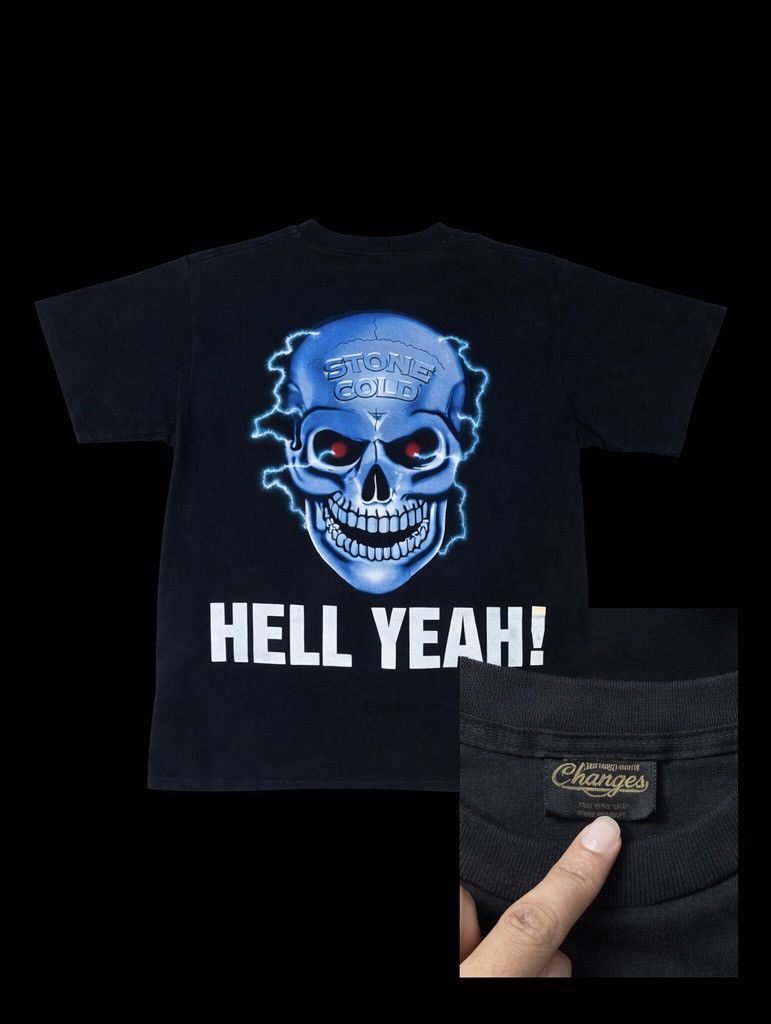 Vintage 1997 STONE COLD WWF (WANNA RAISE SOME HELL) VINTAGE SHIRT Size US L / EU 52-54 / 3 - 2 Thumbnail
