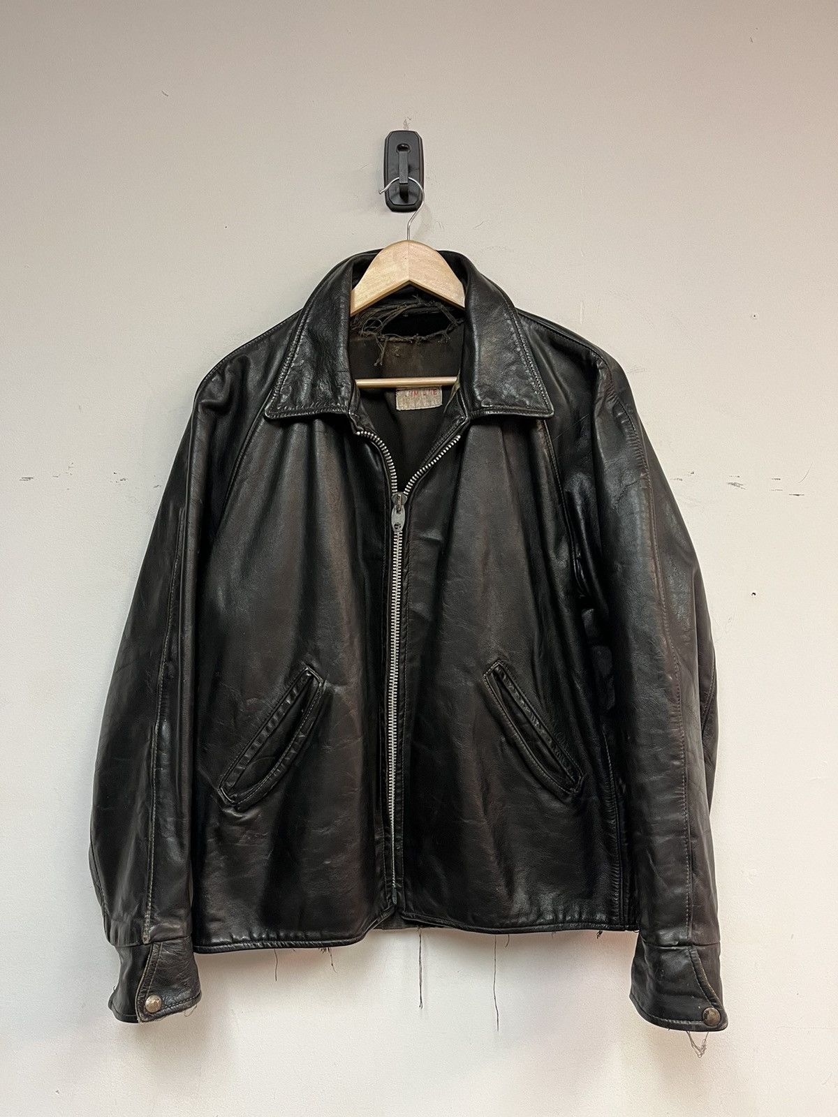Vintage 50’s Jim Line Halifax Leather Jacket Size US M / EU 48-50 / 2 - 1 Thumbnail