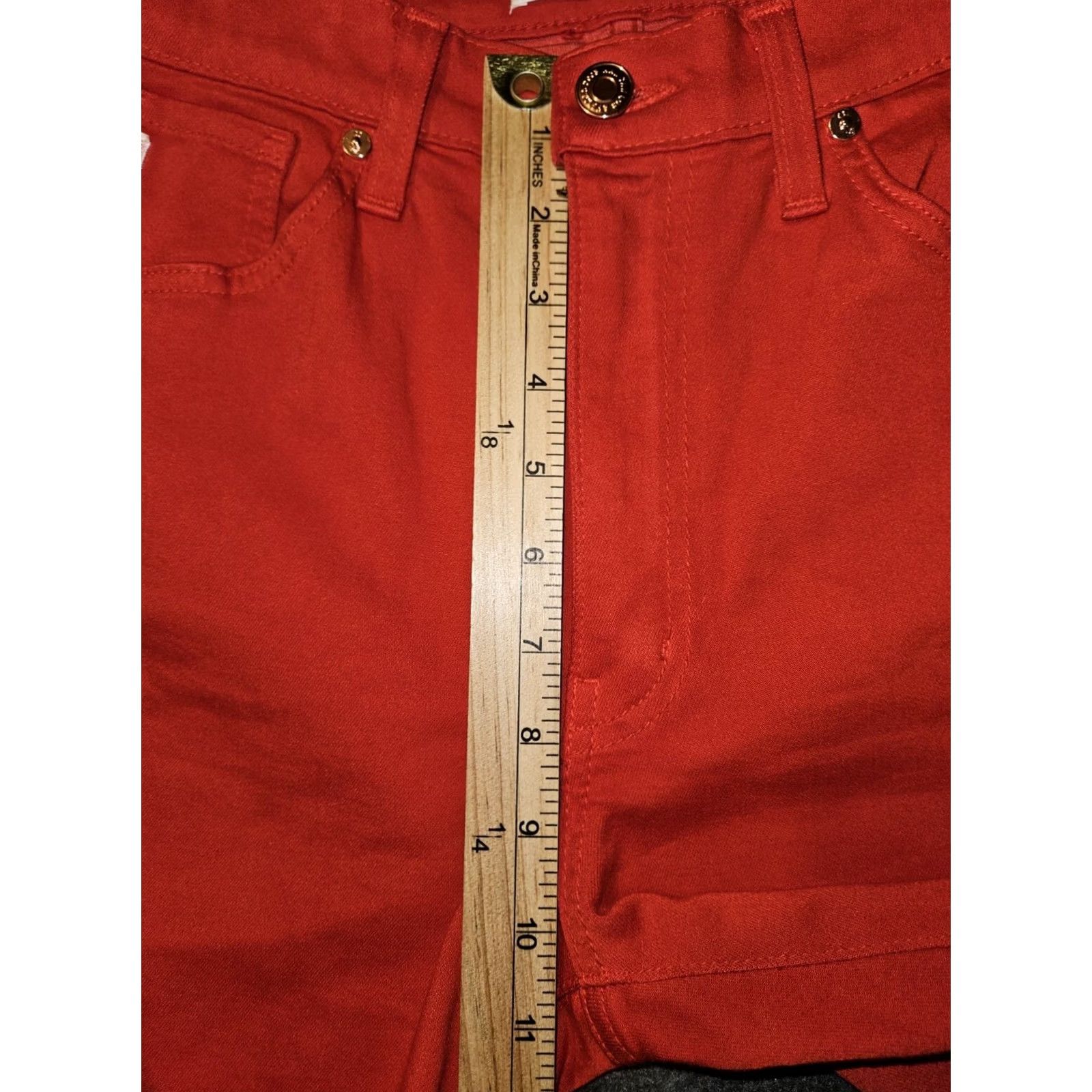 Vintage VINTAGE KanCan Premier Skinny Jeans City Red 28 Womens High Rise 29 Inseam 5-Pocket Logo Stretch Denim Size 28" / US 6 / IT 42 - 6 Thumbnail