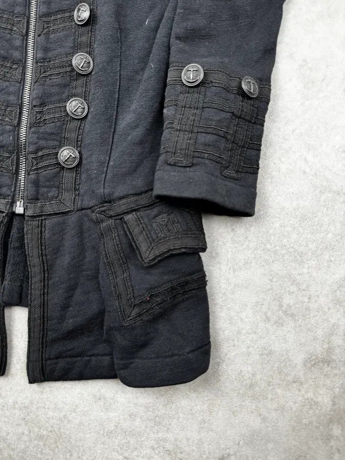 Polo Ralph Lauren 2010s Ralph Lauren Black Avant-Garde Officer Jacket Size S / US 4 / IT 40 - 8 Thumbnail
