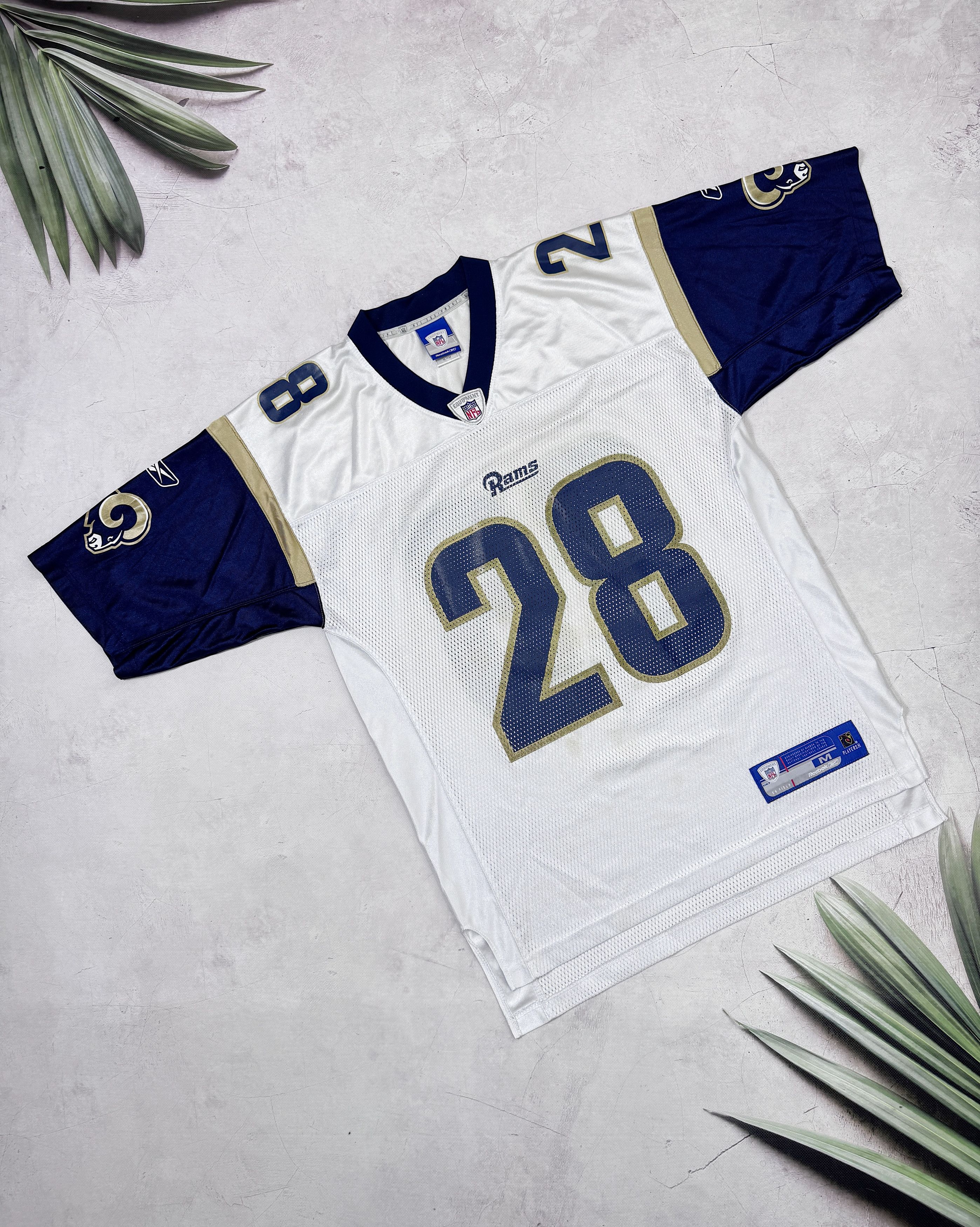 NFL Y2K Los Angeles Rams NFL Jersey #28 FAULK by Reebok Size US L / EU 52-54 / 3 - 3 Thumbnail
