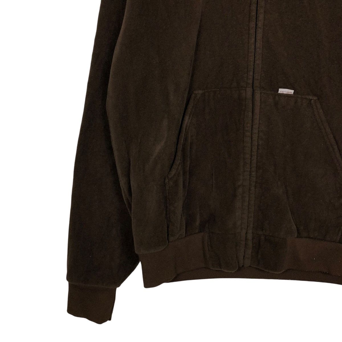 Carhartt 🔥VINTAGE ZIPPER SWEATER CARHARTT MADE IN USA 761 BROWN Size US L / EU 52-54 / 3 - 6 Thumbnail