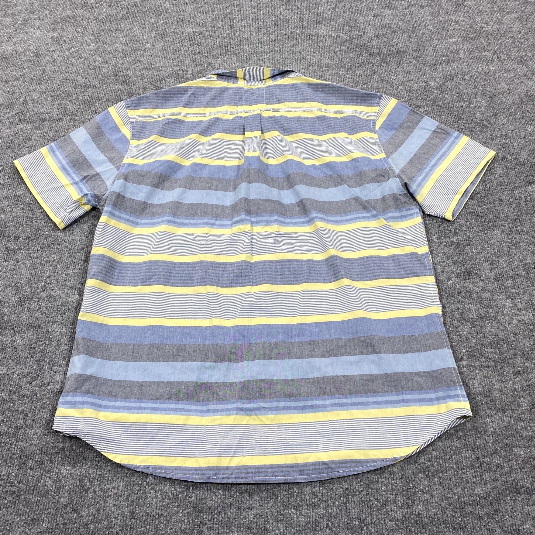 Levi's Levi's Shirt Mens XL Blue Striped Short Sleeve Button Up Casual Cotton Polyester Size US XL / EU 56 / 4 - 4 Thumbnail