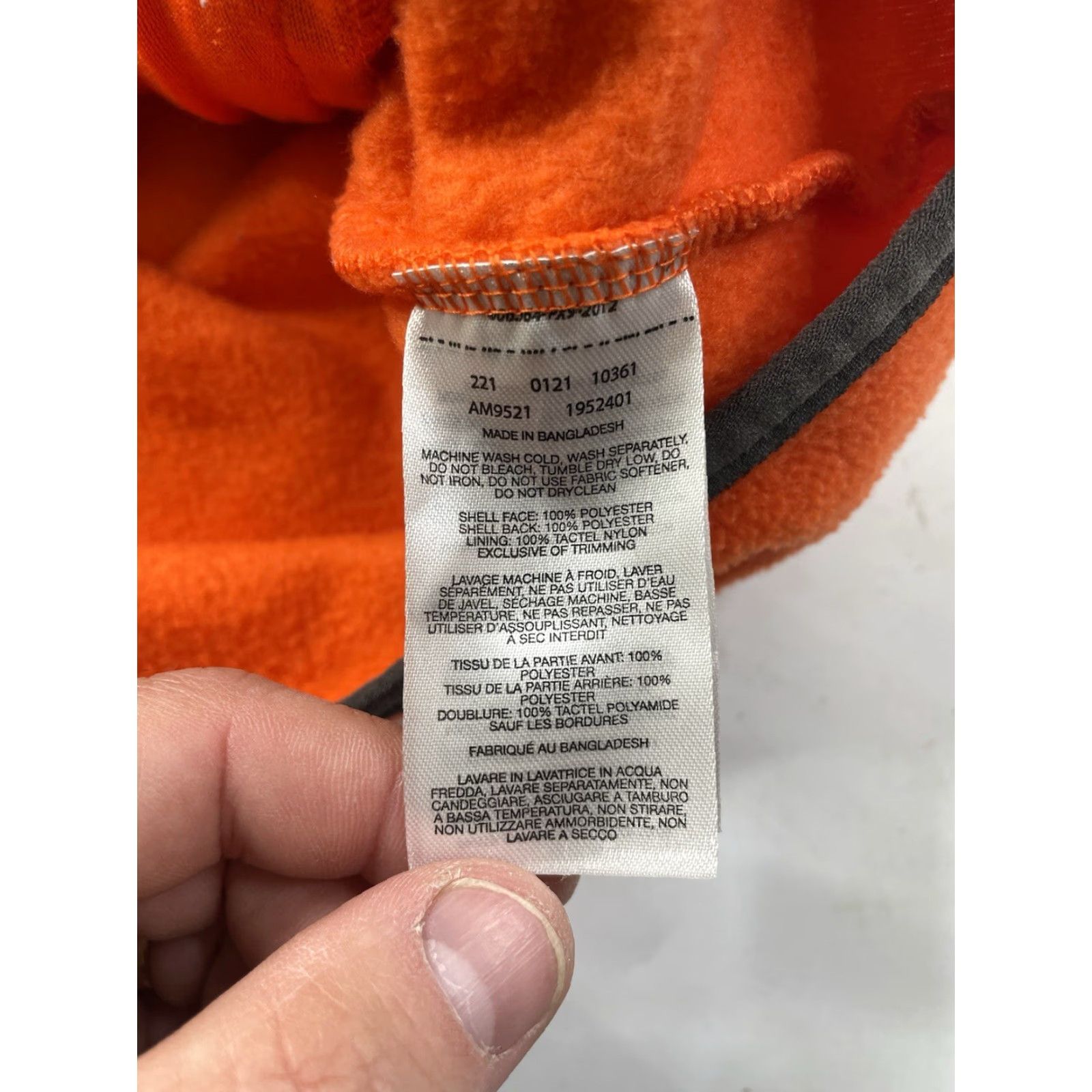 Vintage Columbia Hoodie Full Zip Fleece Orange Gray Mens Medium Size US M / EU 48-50 / 2 - 3 Thumbnail