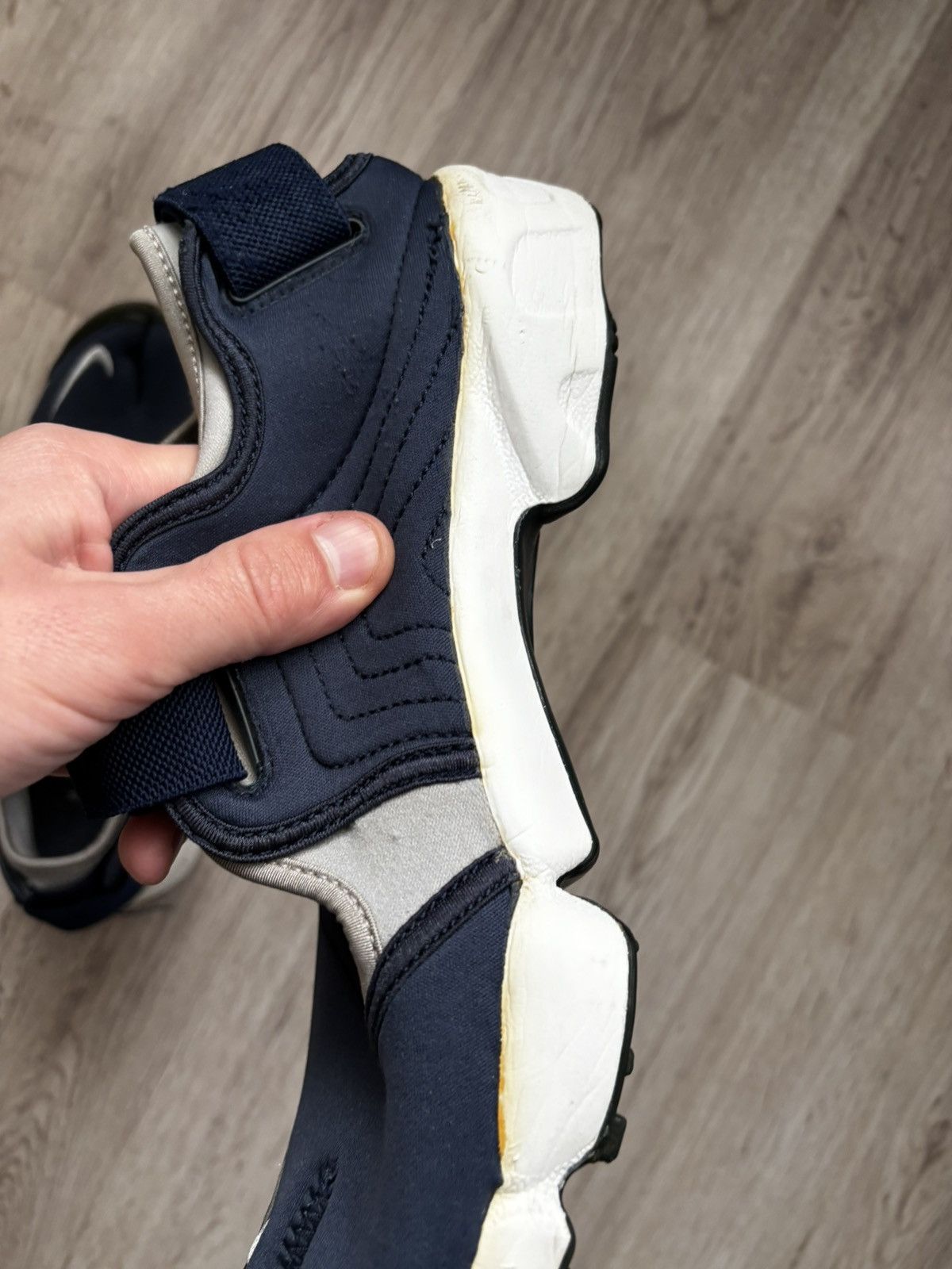 Nike Nike Air Rift Trainers Sandals Shoes Navy Blue 2006 US 10 Size US 10 / EU 43 - 17 Thumbnail
