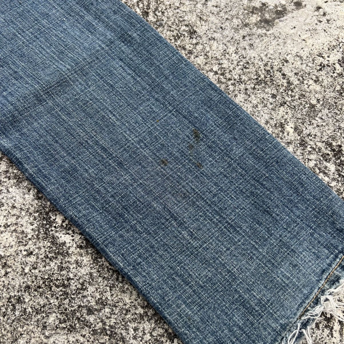 If Six Was Nine “DOUBLE WAIST” DISTRESS ACID WASH PUNK STYLE JEANS Size US 35 - 14 Thumbnail