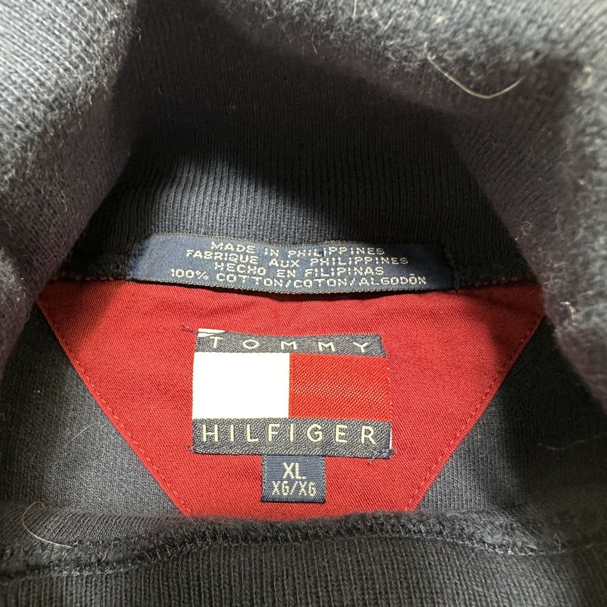 Tommy Hilfiger × Vintage Vintage Tommy Hilfiger turtleneck shirt Size US XL / EU 56 / 4 - 4 Thumbnail