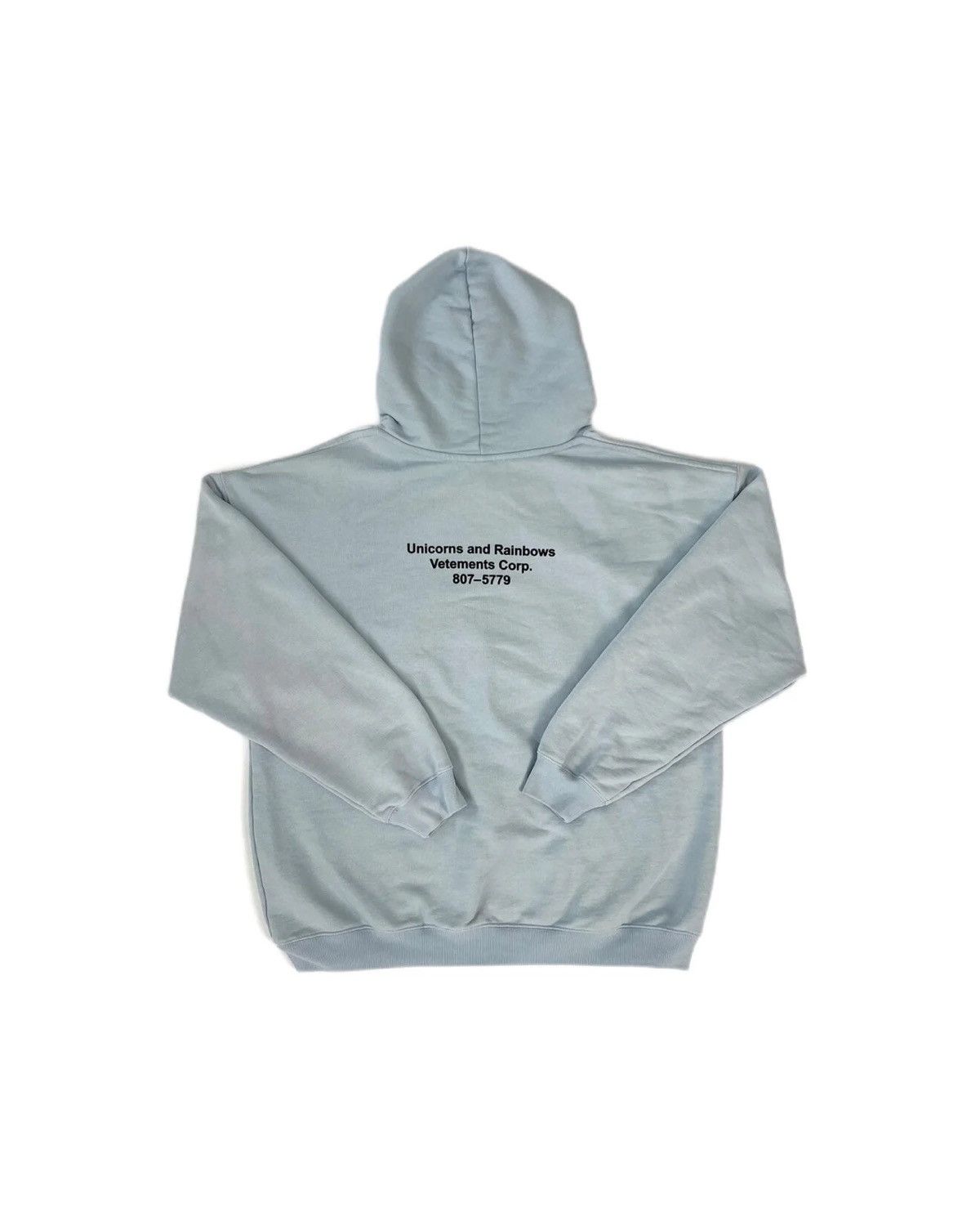 Vetements Blue Unicorn Hoodie Size US S / EU 44-46 / 1 - 2 Thumbnail