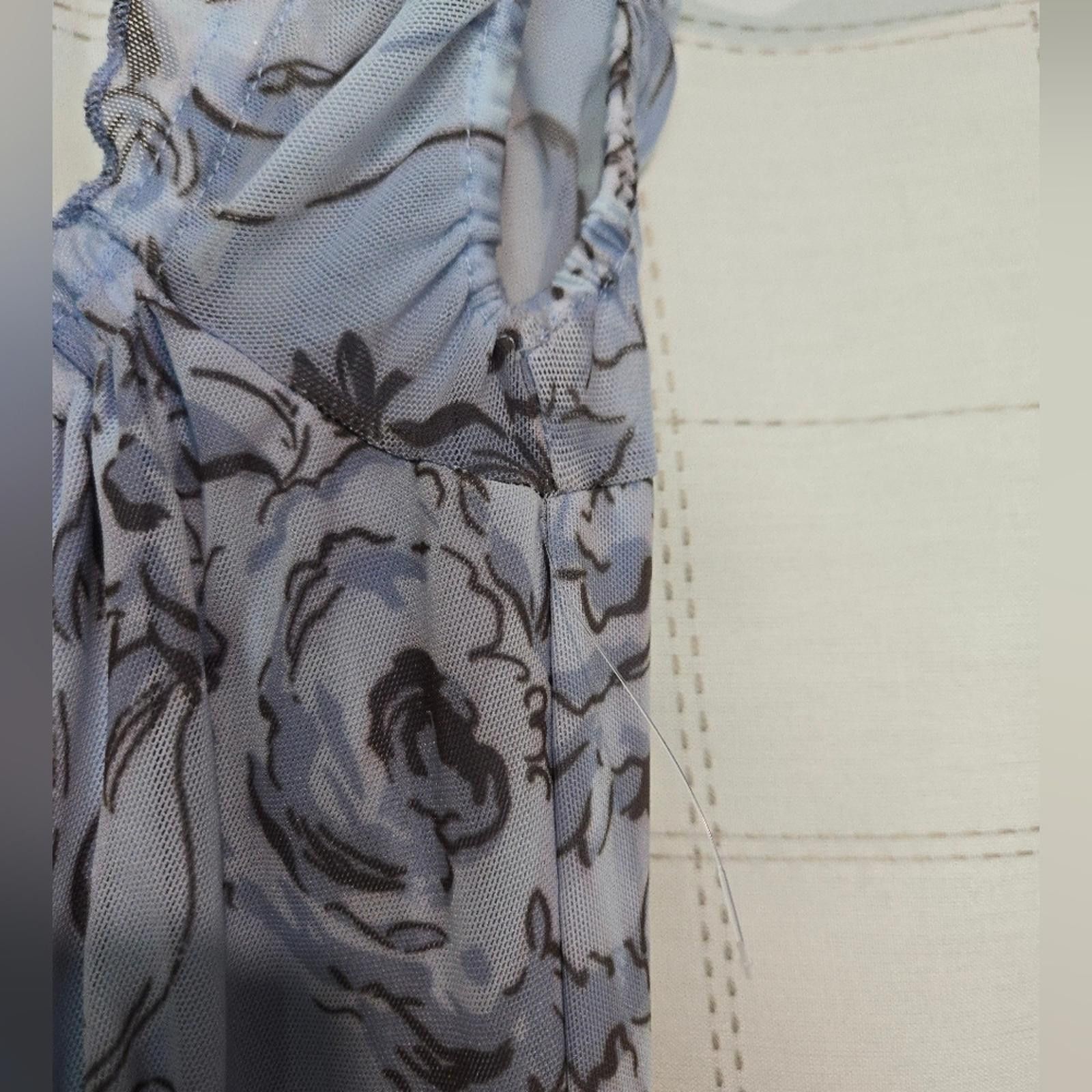 Designer Kimchi Blue Bianca Blue Mini Dress Size L / US 10 / IT 46 - 6 Thumbnail