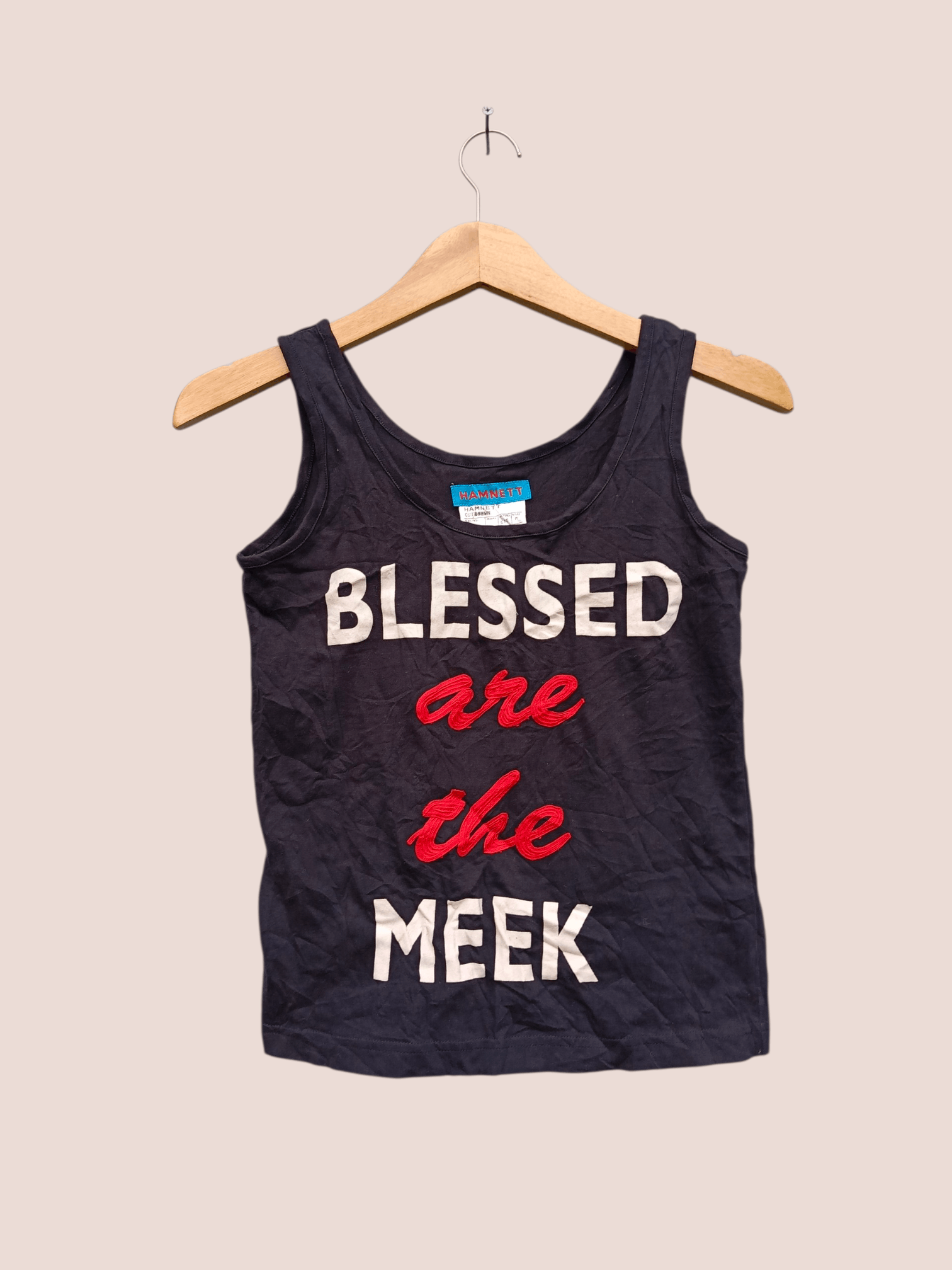 Japanese Brand Hamnett blessed are the meek tank tops Size M / US 6-8 / IT 42-44 - 1 Thumbnail