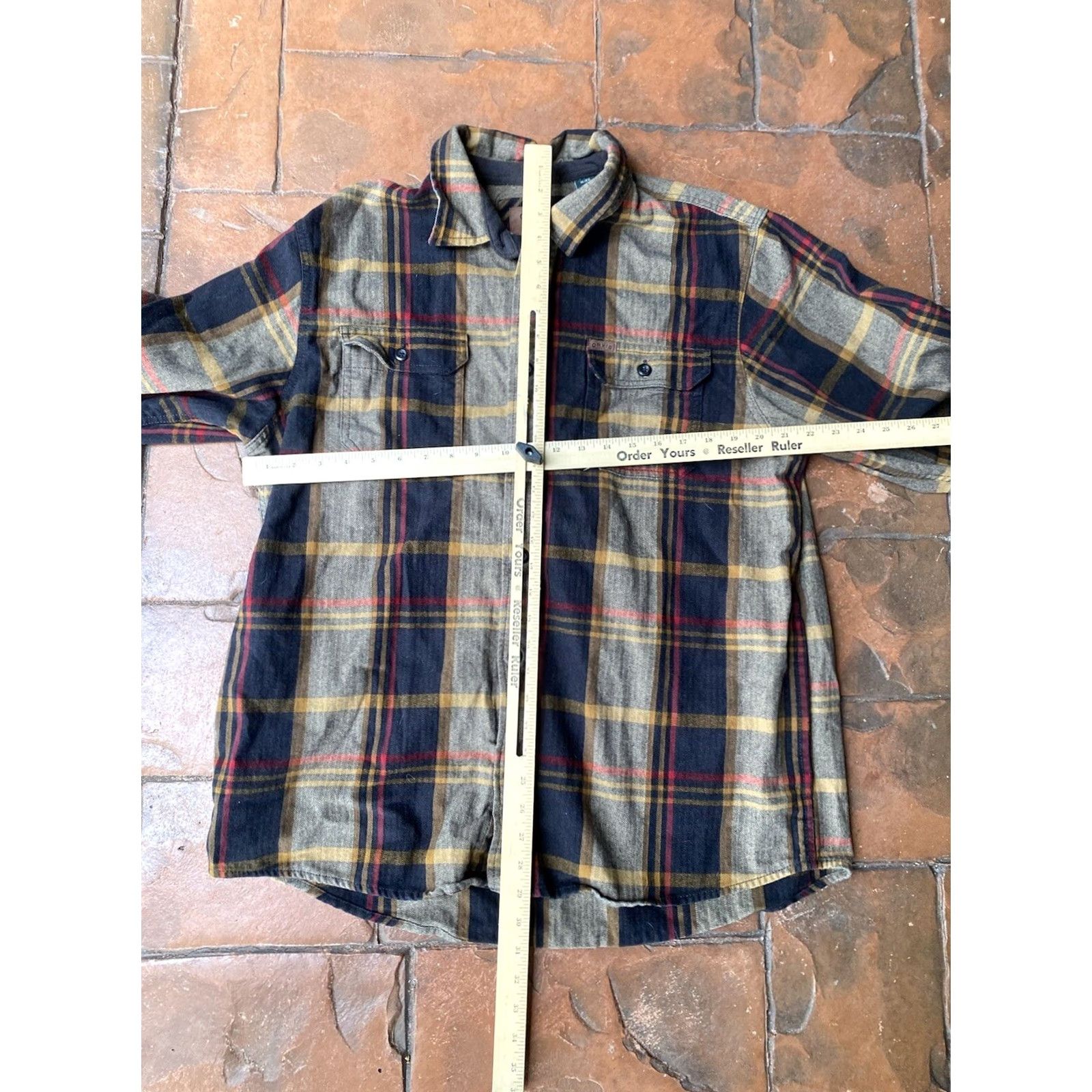 Orvis Orvis Shirt Men XL Flannel Plaid Heavyweight Button Long Sleeve Button-Up Casual Car Travel Workwear Multicolor Cotton Size US XL / EU 56 / 4 - 6 Thumbnail