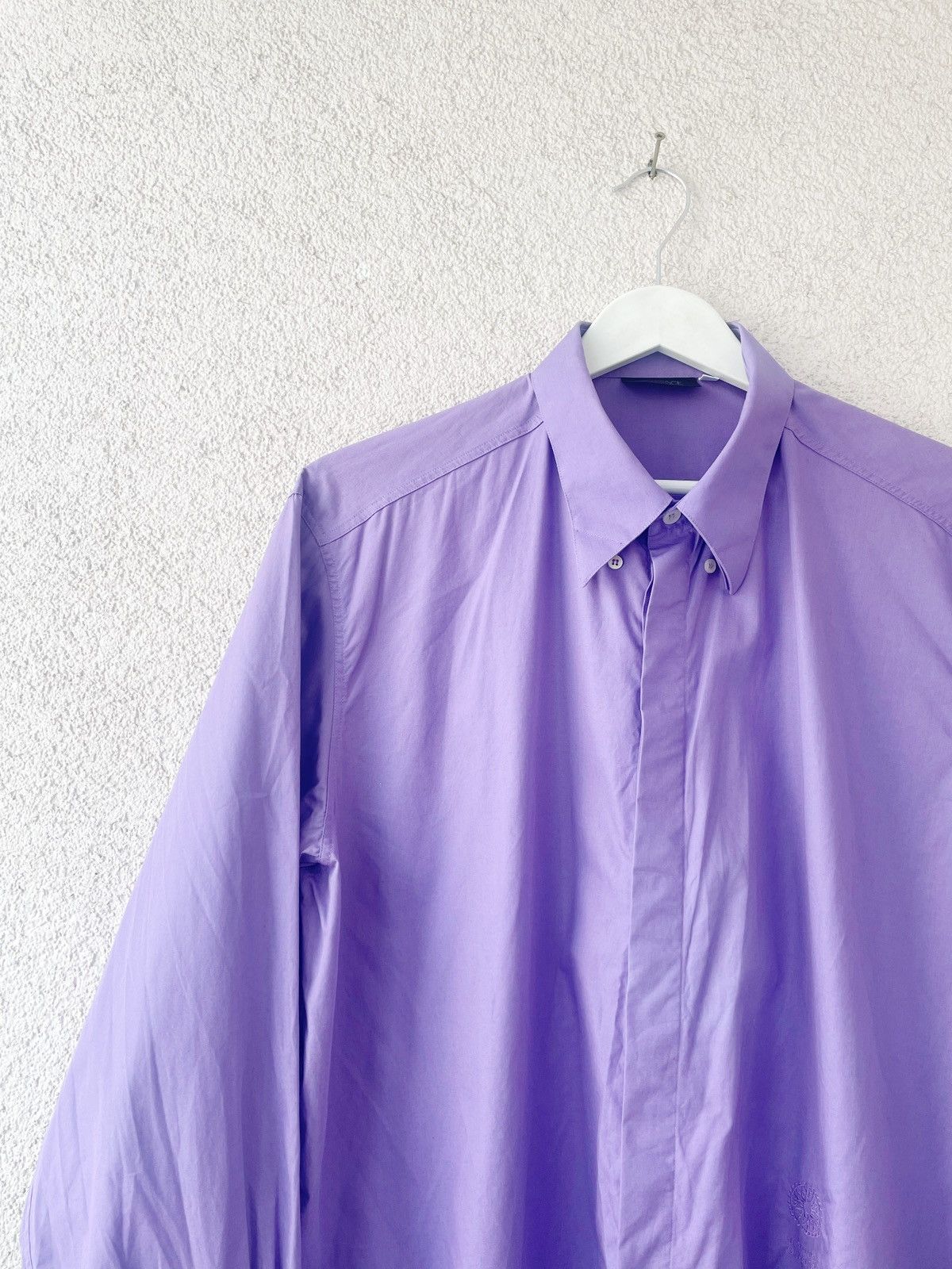 Versace Versace Classic V2 Purple Men Shirt Size 17/43 L-XL Size US L / EU 52-54 / 3 - 2 Thumbnail