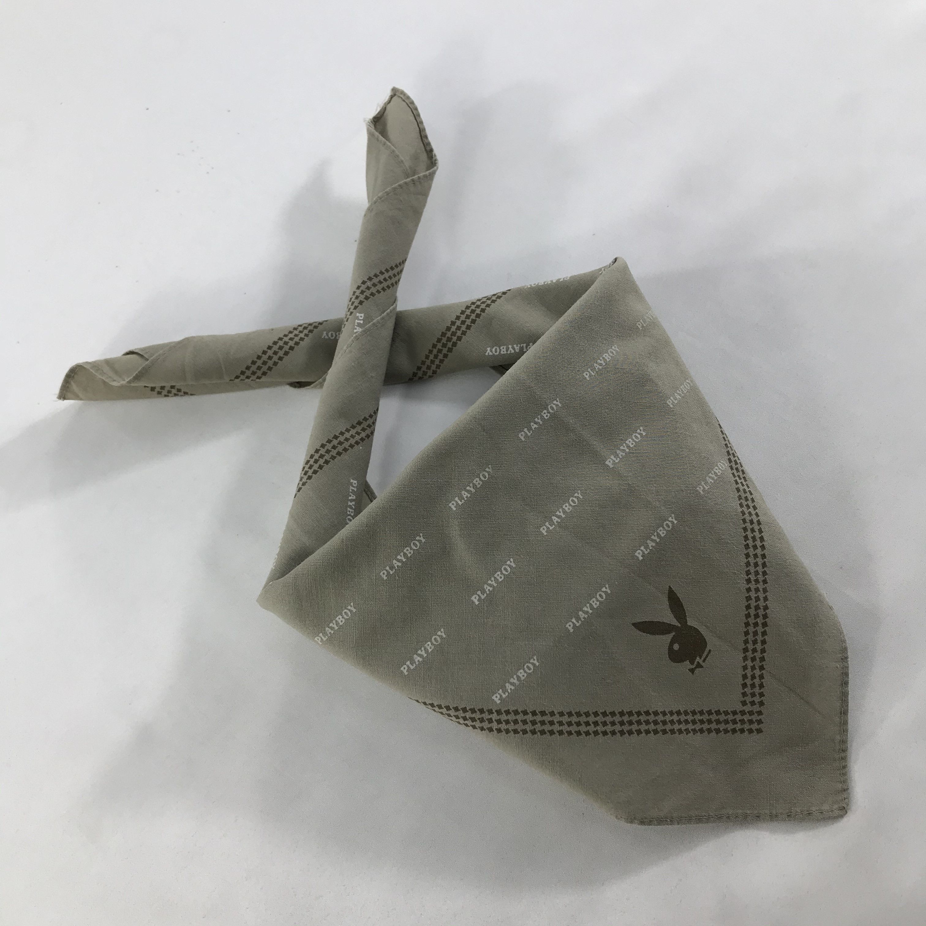 Playboy × Vintage Playboy Bandana / Handkerchief / Neckerchief - S1690 Size ONE SIZE - 5 Thumbnail