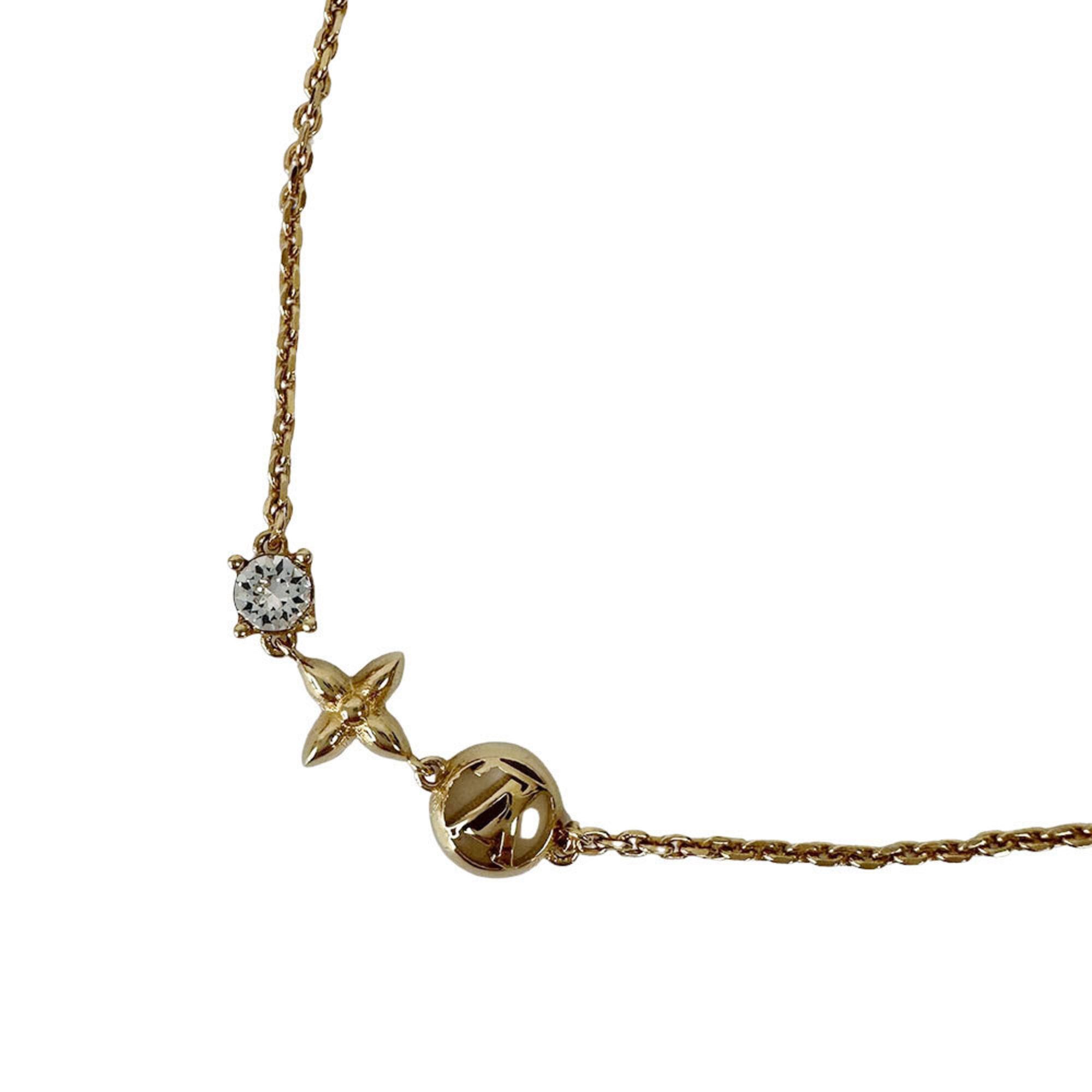 Louis Vuitton Louis Vuitton Bracelet for Women, Brand Name, Metal Rhinestone, Petit Louis, Gold, M00374 Size ONE SIZE - 1 Thumbnail