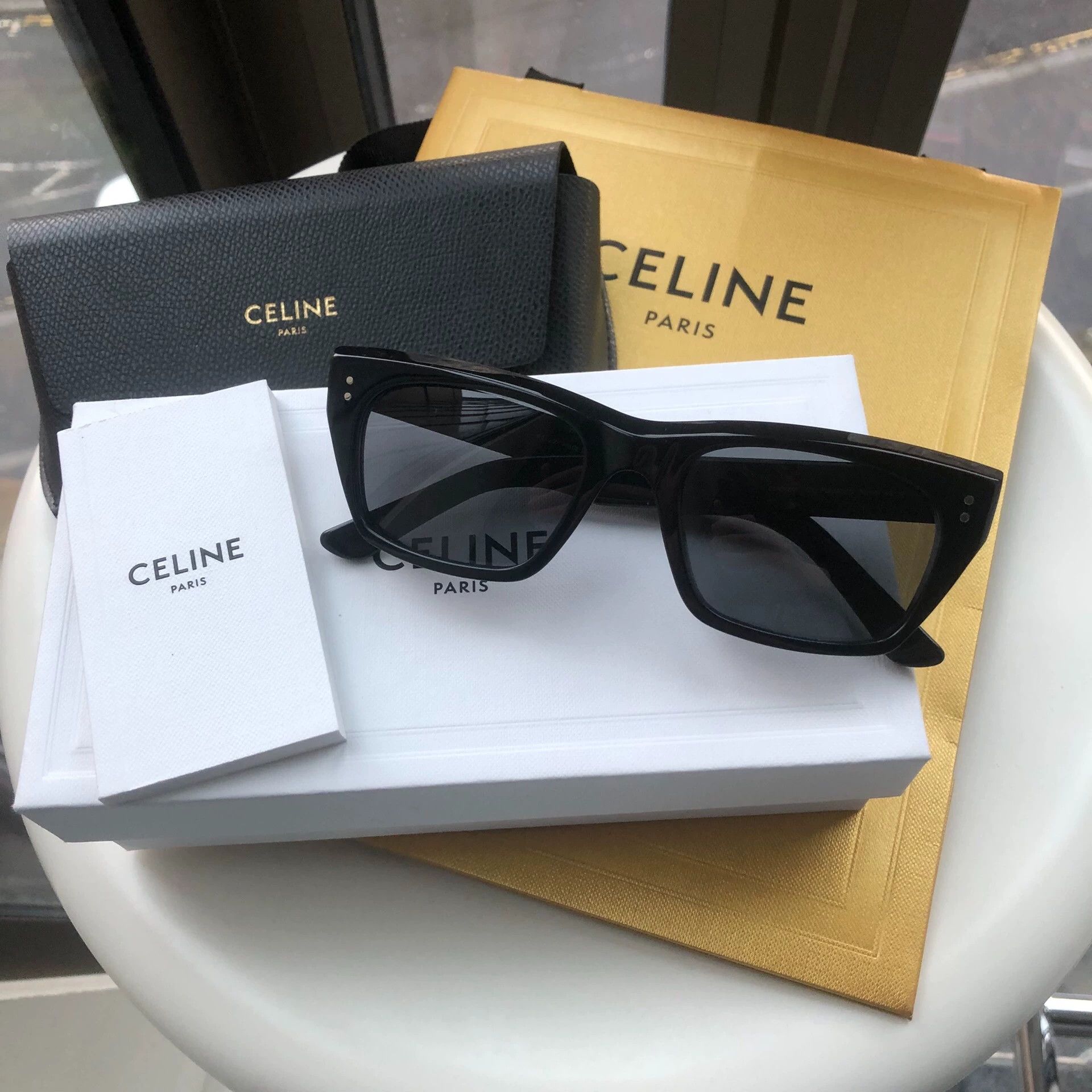 Celine CELINE cat eye sunglasses men's F 10/10 full set Size ONE SIZE - 1 Thumbnail