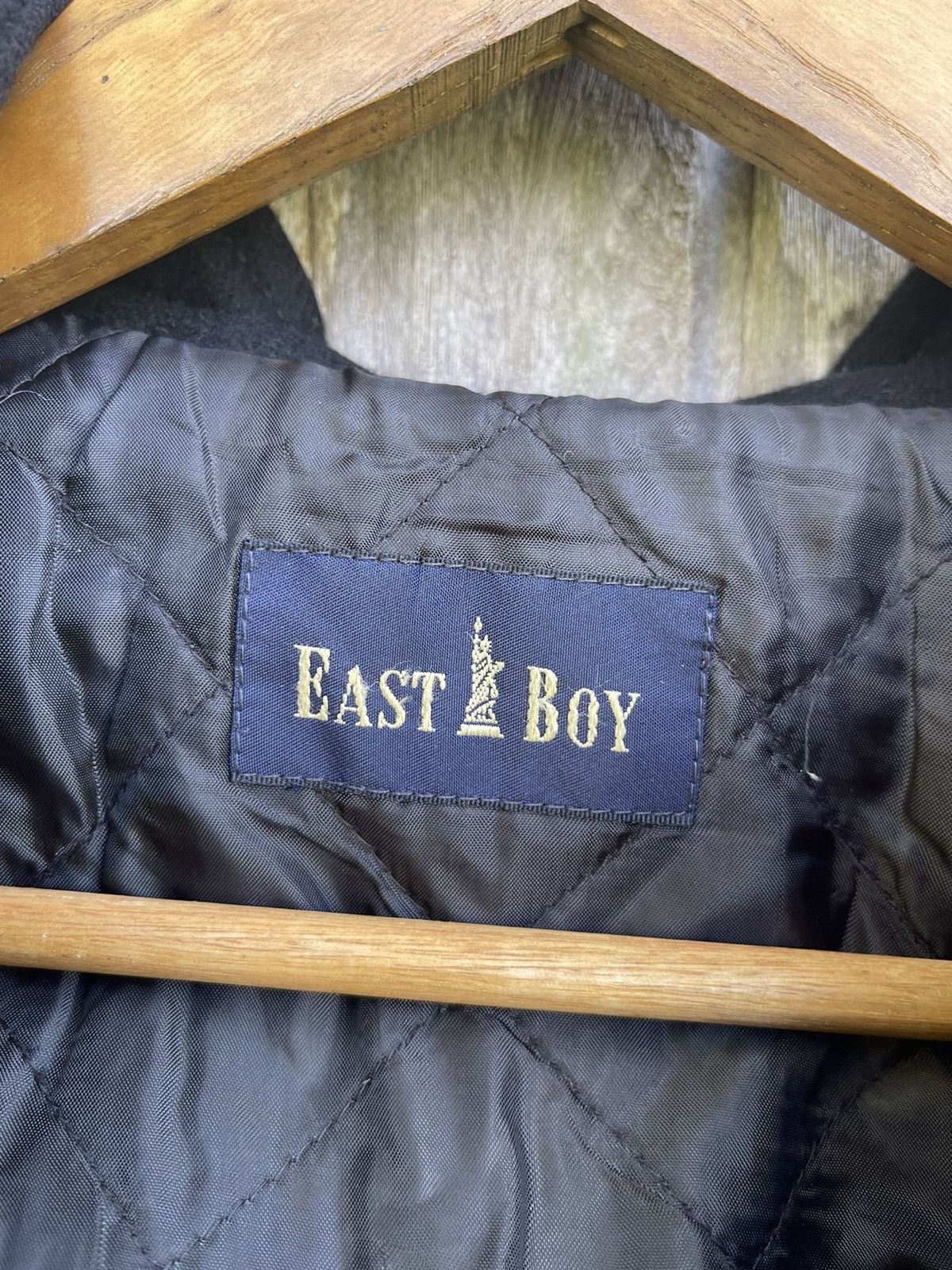 Designer East Boy Quilted Wool Zip Jacket (Black) - Japanese Brand Size US M / EU 48-50 / 2 - 17 Thumbnail