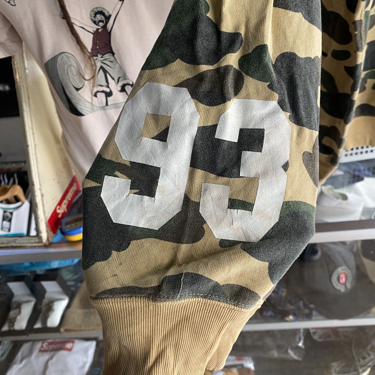 Bape 2006 Bape Green ASNKA / General Raiders Logo Rip Crewneck Size US XL / EU 56 / 4 - 6 Thumbnail