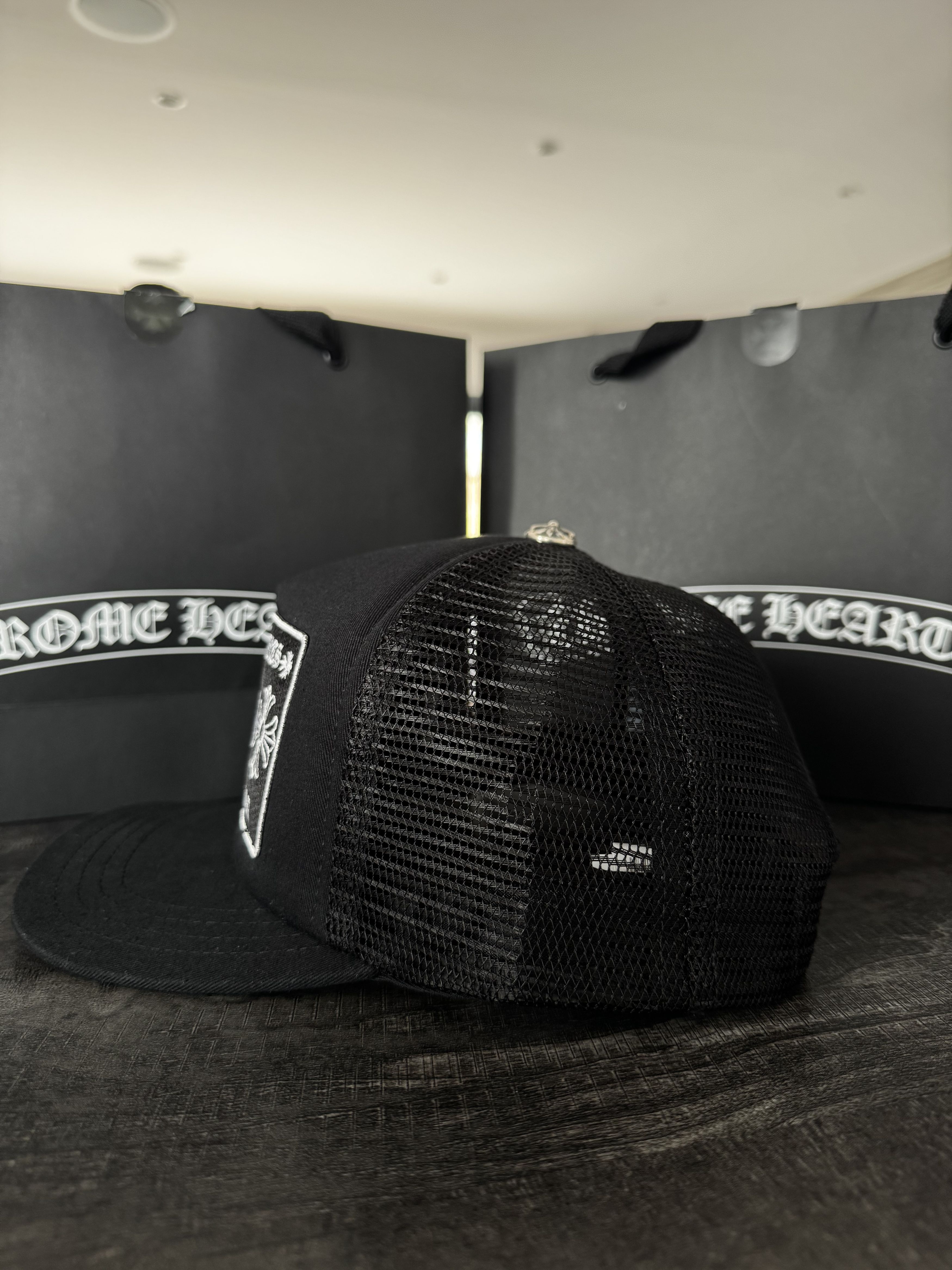 Chrome Hearts CH Hollywood Trucker Hat Black Size ONE SIZE - 6 Thumbnail