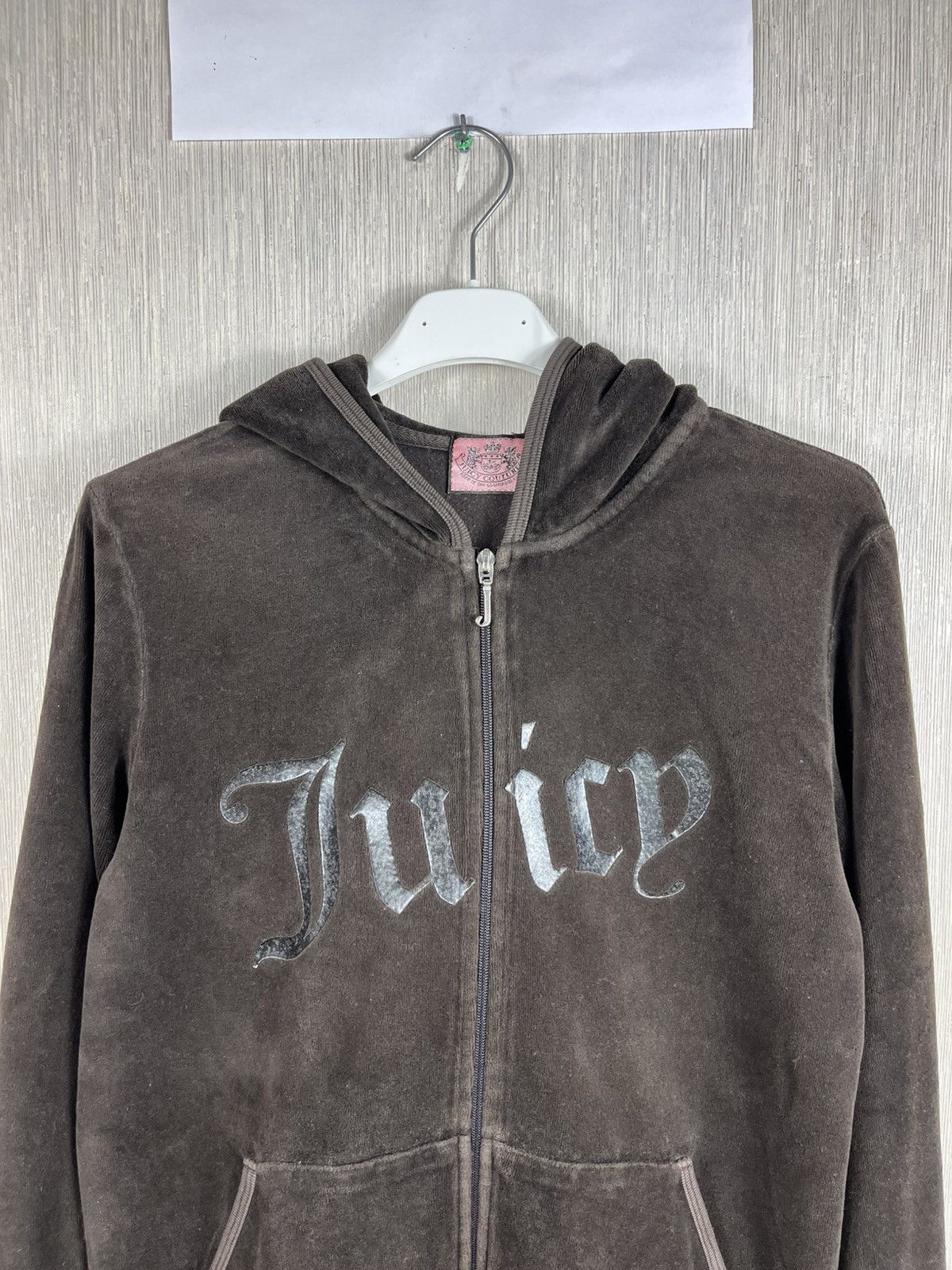 Juicy Couture × Vintage Vintage Juicy Couture y2k velvet zip hoodie sweatshirt logo Size XL / US 12-14 / IT 48-50 - 3 Thumbnail