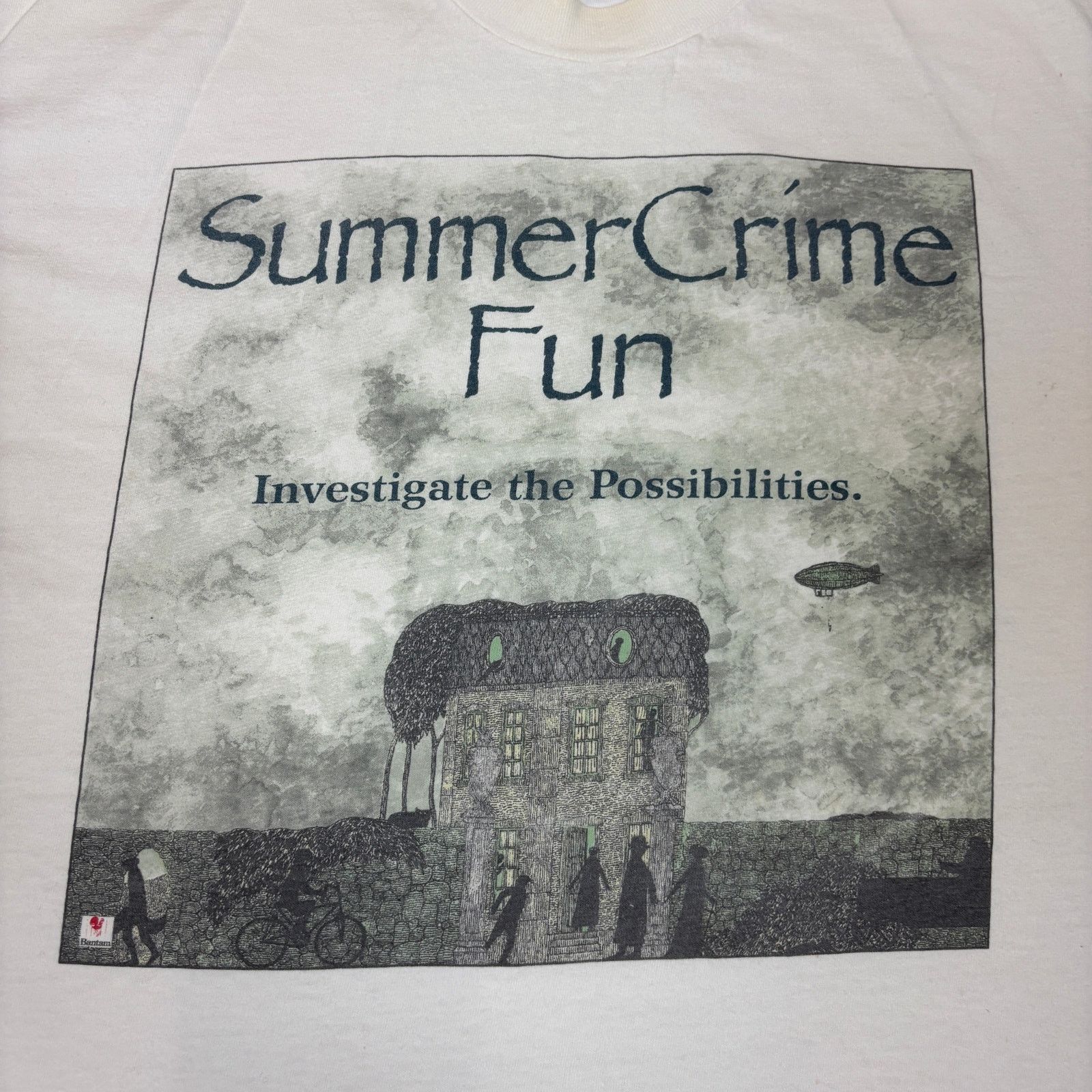 Hanes × Vintage Rare VTG 90s Summer Crime Fun Edward Gorey Shirt Men's XL Size US XL / EU 56 / 4 - 2 Thumbnail