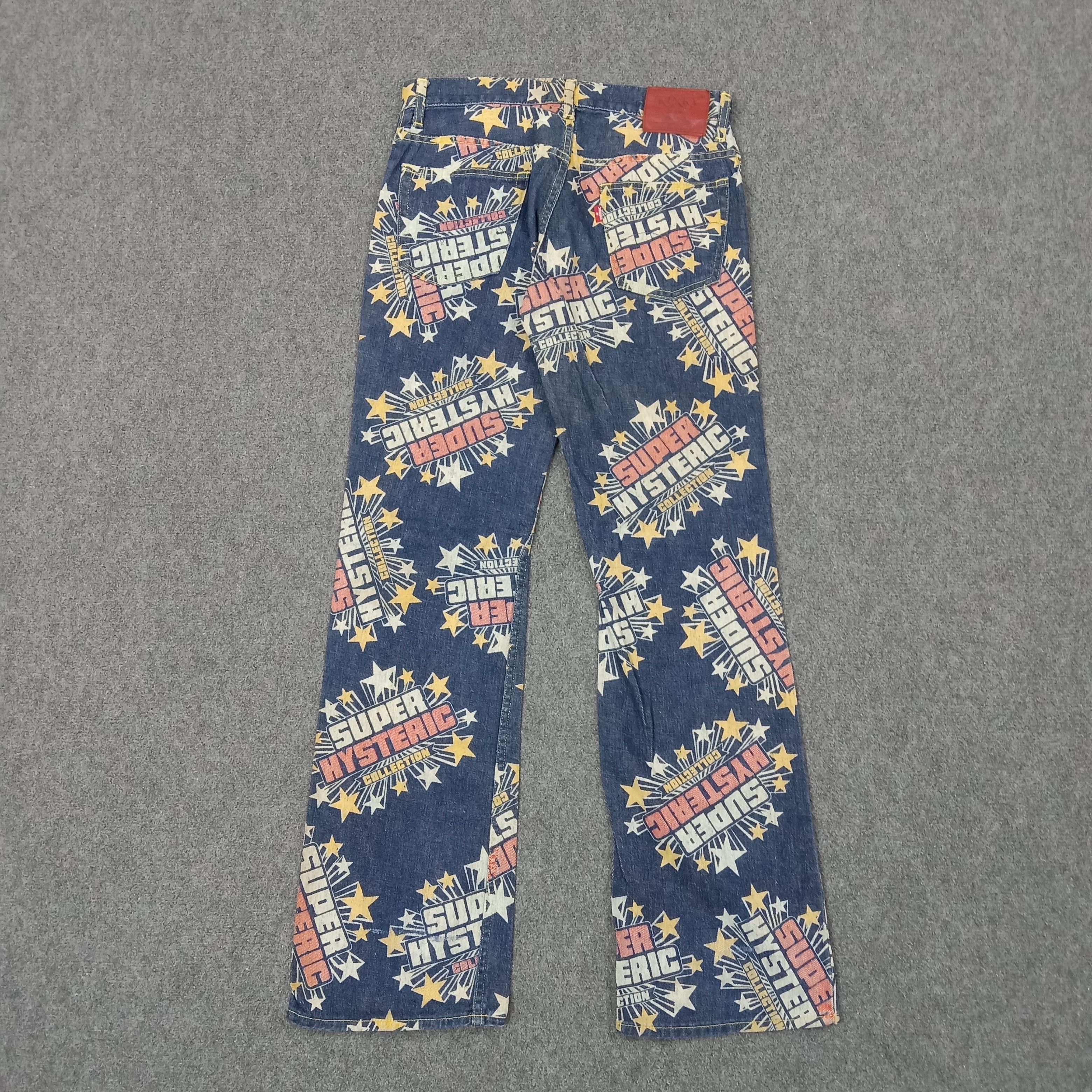 Hysteric Glamour Hysteric Glamour Japanese Art Overprint Denim Jeans C235N23 Size US 29 - 1 Thumbnail
