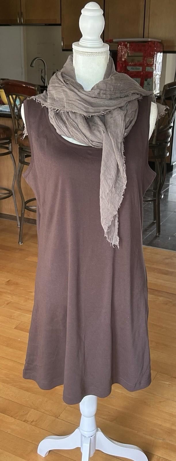 Other Chadwicks of Boston Size L Brown Sleeveless Tank Dress Size L / US 10 / IT 46 - 1 Thumbnail