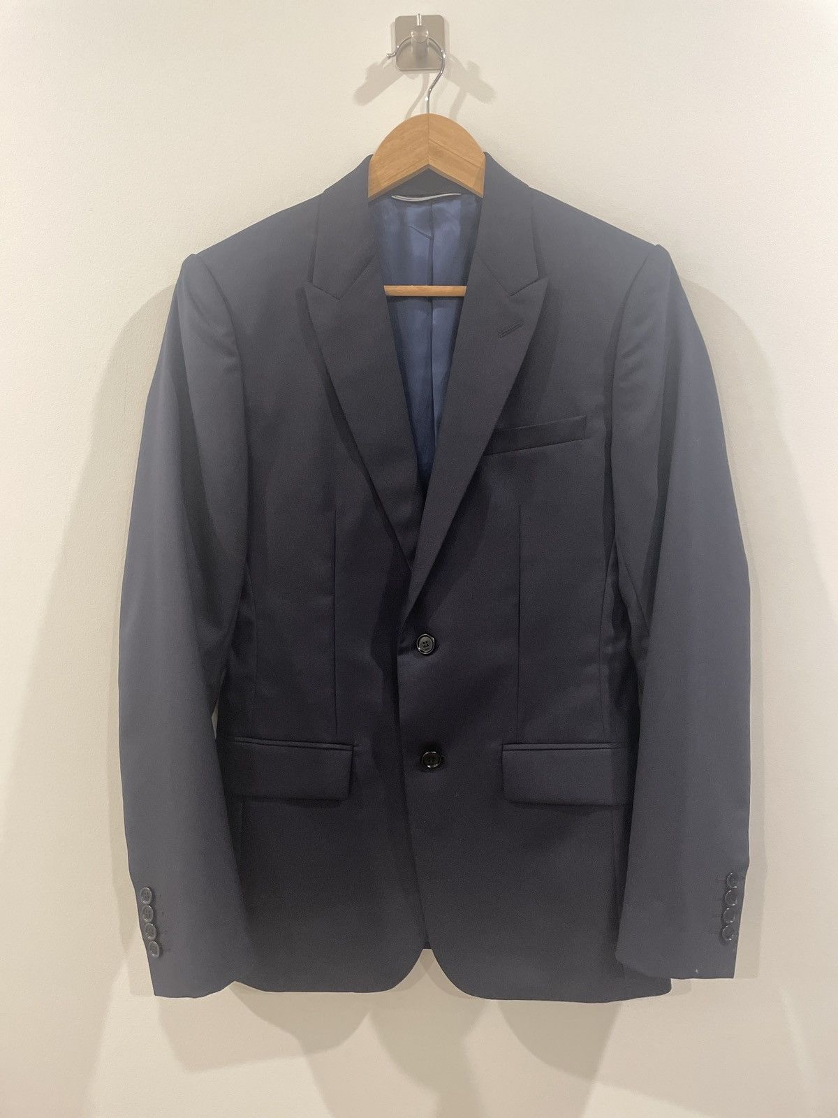 Christian Dior Monsieur Christian Dior virgin wool navy blazer Size 44R - 1 Thumbnail