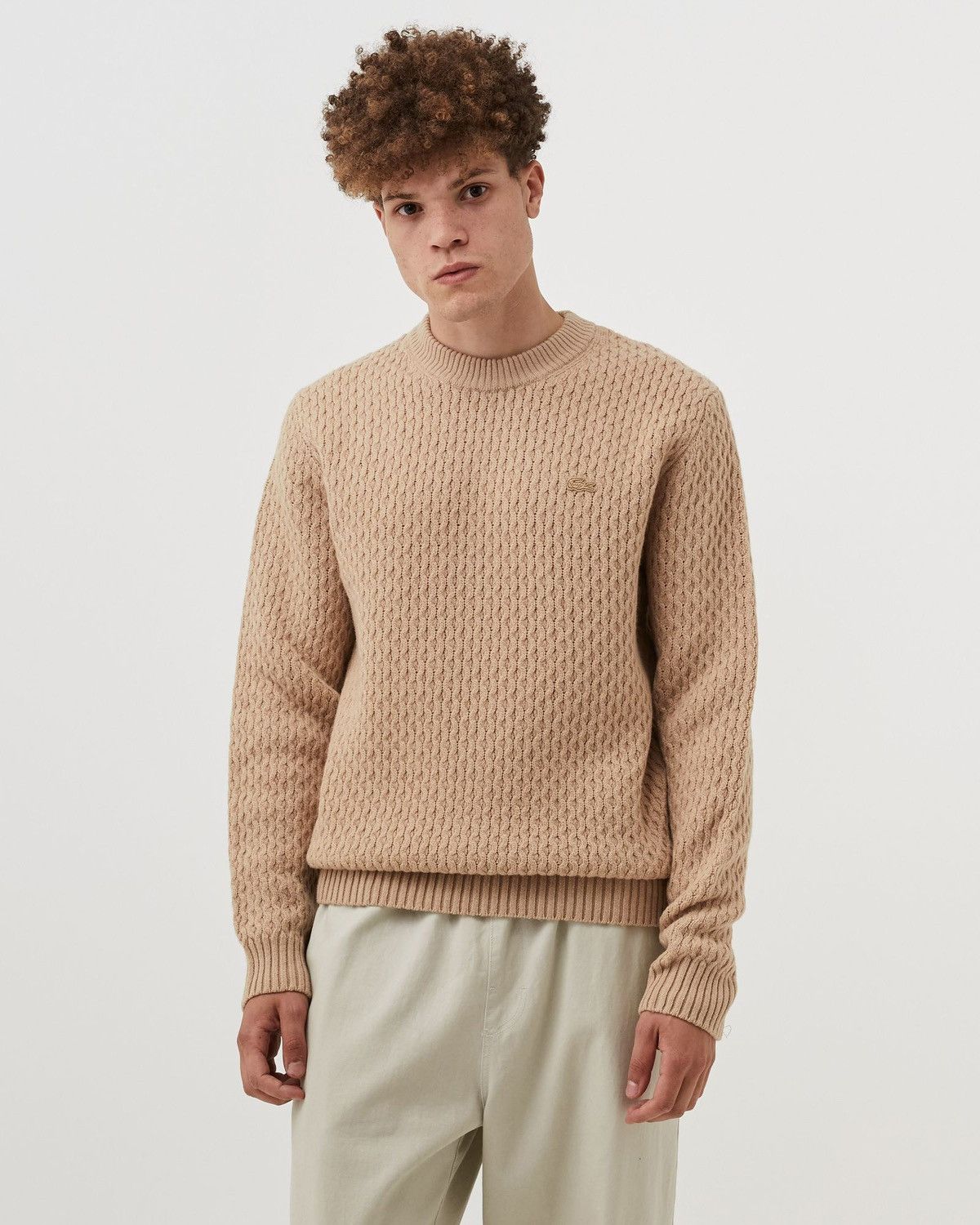 Lacoste 🔥 Lacoste Cable Knit Wool Sweater — FR 7 / XXL Size US XXL / EU 58 / 5 - 3 Thumbnail