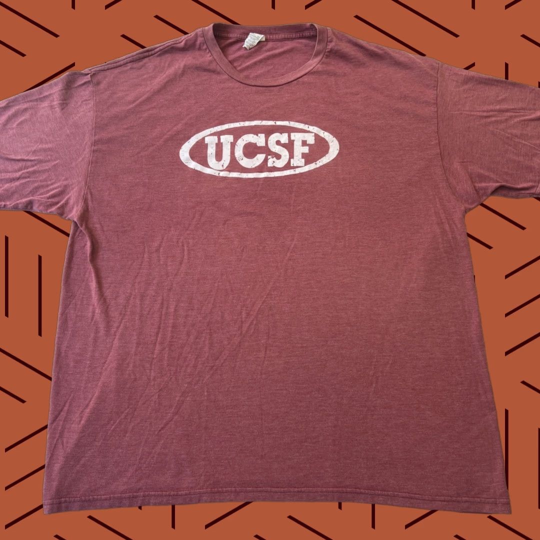 Logo 7 VINTAGE Official UCSF UC San Francisco Dons Oval Logo Shirt Adult 2XL Pink Official New Size US XXL / EU 58 / 5 - 1 Thumbnail