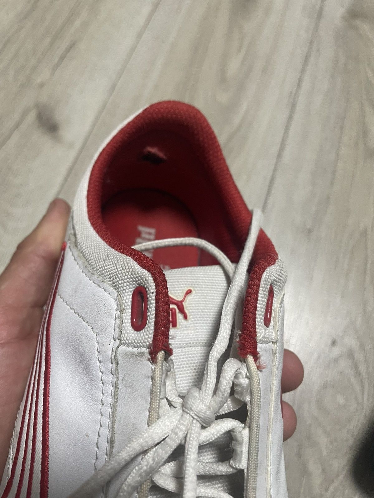 Ferrari × Puma × Vintage Vintage 00s Puma Ferrari Speed Cat F1 Red Leather Shoes Rare Size US 7.5 / EU 40-41 - 13 Thumbnail