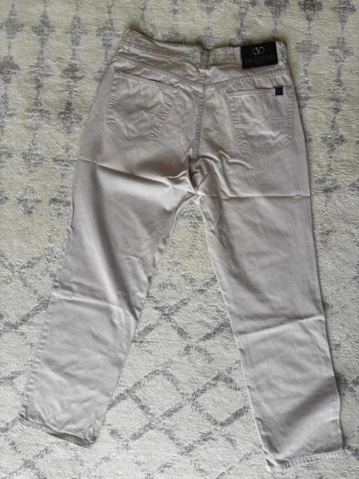Valentino Authentic Valentino Jeans Beige Trousers – Size W34 Size US 34 / EU 50 - 5 Thumbnail
