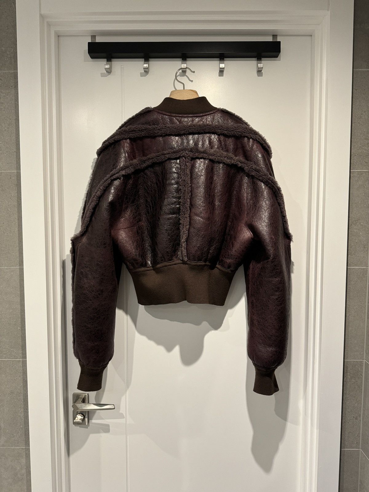 Rick Owens RICK OWENS SHEARLING GIRDERED BOMBER 48 Size US M / EU 48-50 / 2 - 3 Thumbnail