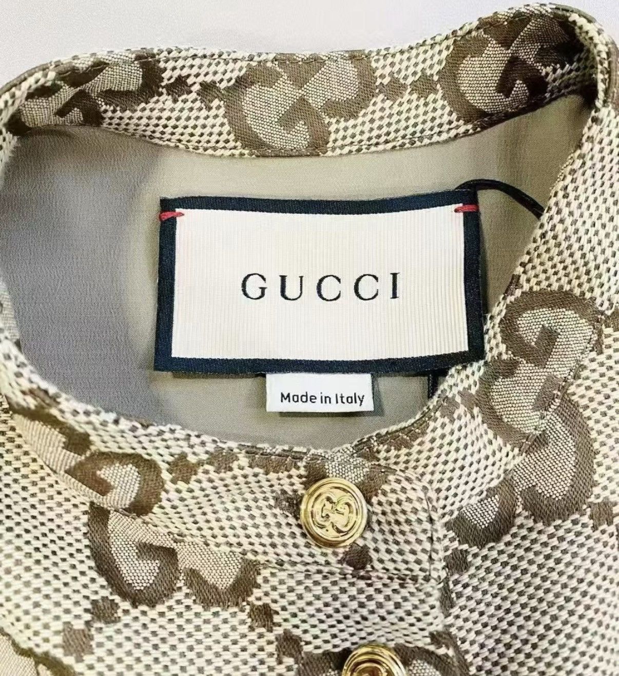 Gucci Gucci Maxi Classic GG Monogram Canvas Shirt Jacket J33 Size XS / US 0-2 / IT 36-38 - 5 Thumbnail
