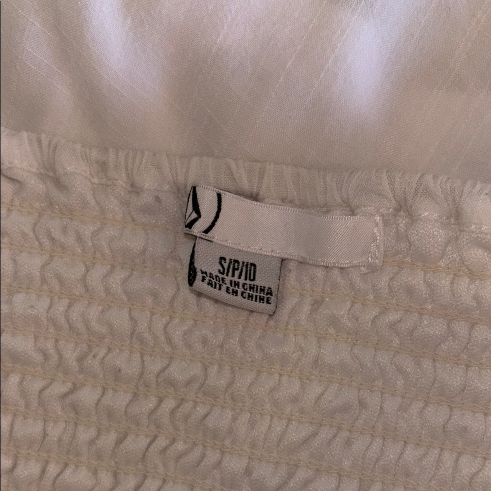 The Unbranded Brand White Strapless Dress with Lace Trim Size Small Size S / US 4 / IT 40 - 4 Thumbnail