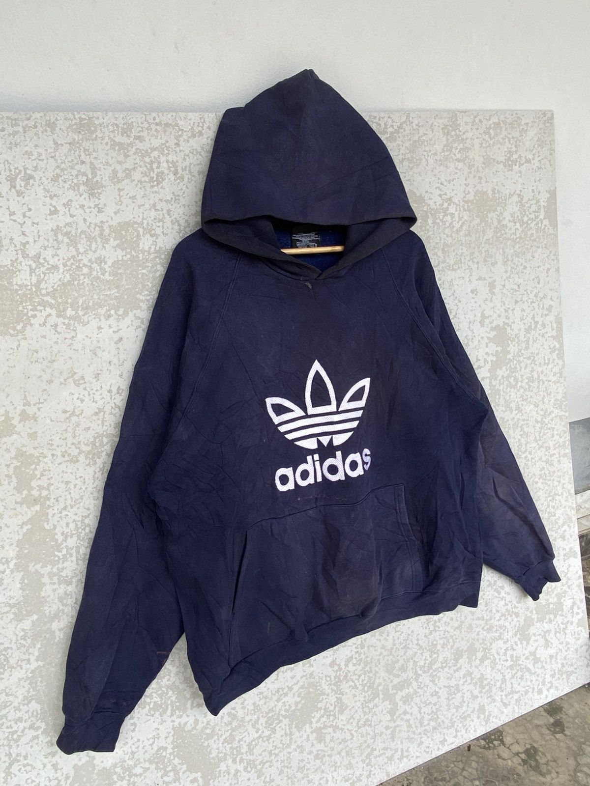Other Vintage Adidas Big Logo Embroidered Hoodie Sweater Size XL Size US XL / EU 56 / 4 - 3 Thumbnail