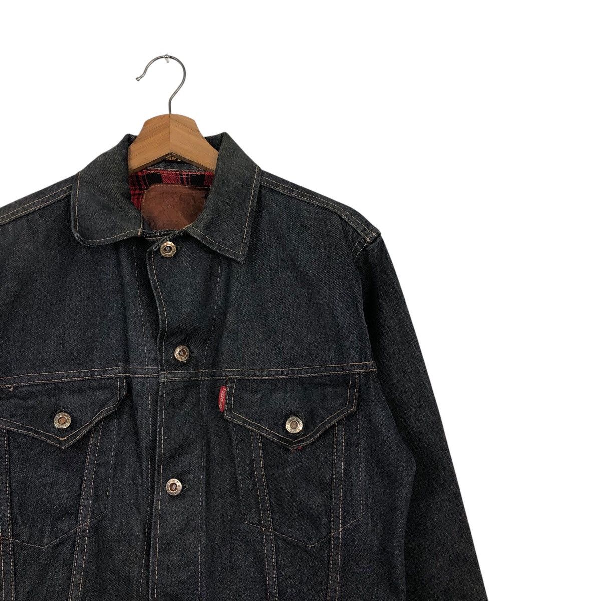 Japanese Brand 📌Vintage Biker Denim Jacket Trucker Tar Dush Issey Miyake Size US M / EU 48-50 / 2 - 7 Thumbnail