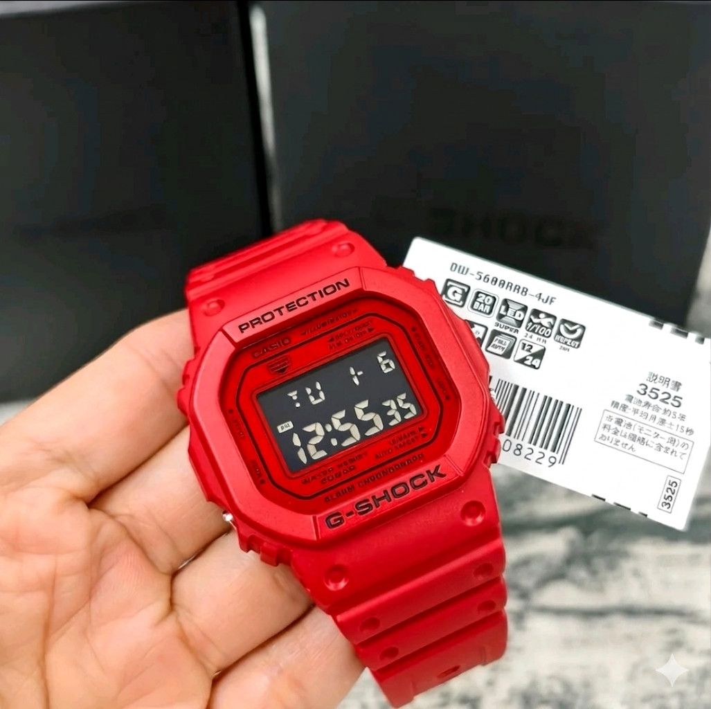 Casio Casio G-Shock DW-5600RRB-4 Iconic Red Digital Watch NEW Size ONE SIZE - 2 Thumbnail