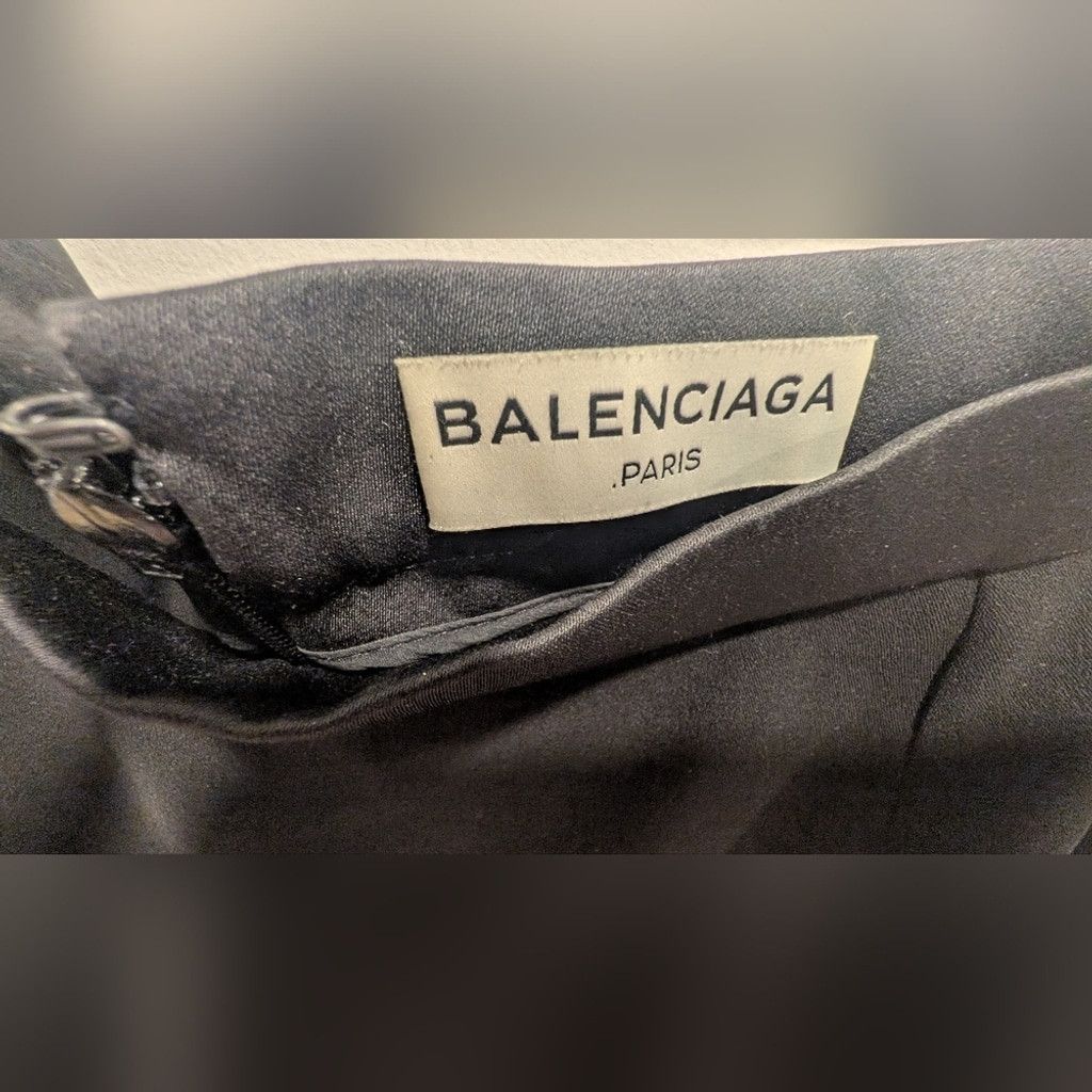 Balenciaga Balenciaga Black Mini Pencil Skirt for Cocktail Size 38" / US 16 / IT 52 - 6 Thumbnail