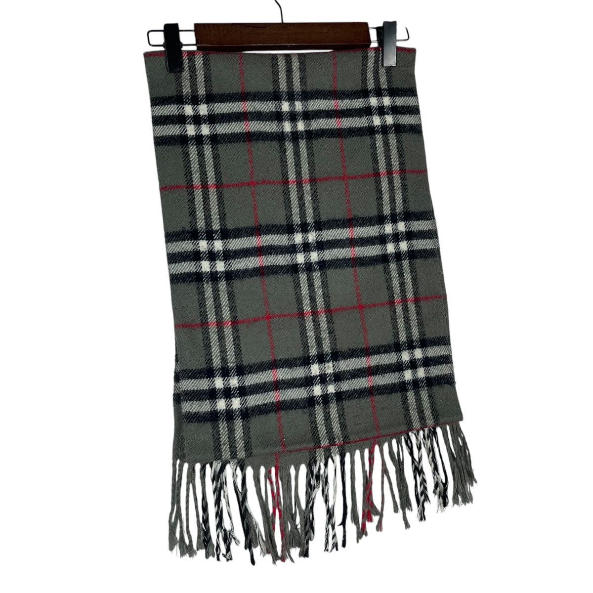 Burberry × Vintage Vintage Burberrys Nova Checked Lambswool Light Scarf Muffler Size ONE SIZE - 7 Thumbnail