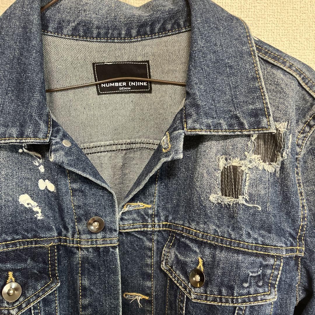 Number (N)ine NUMBER NINE DENIM DISTRESSED JACKET jean Size US S / EU 44-46 / 1 - 2 Thumbnail