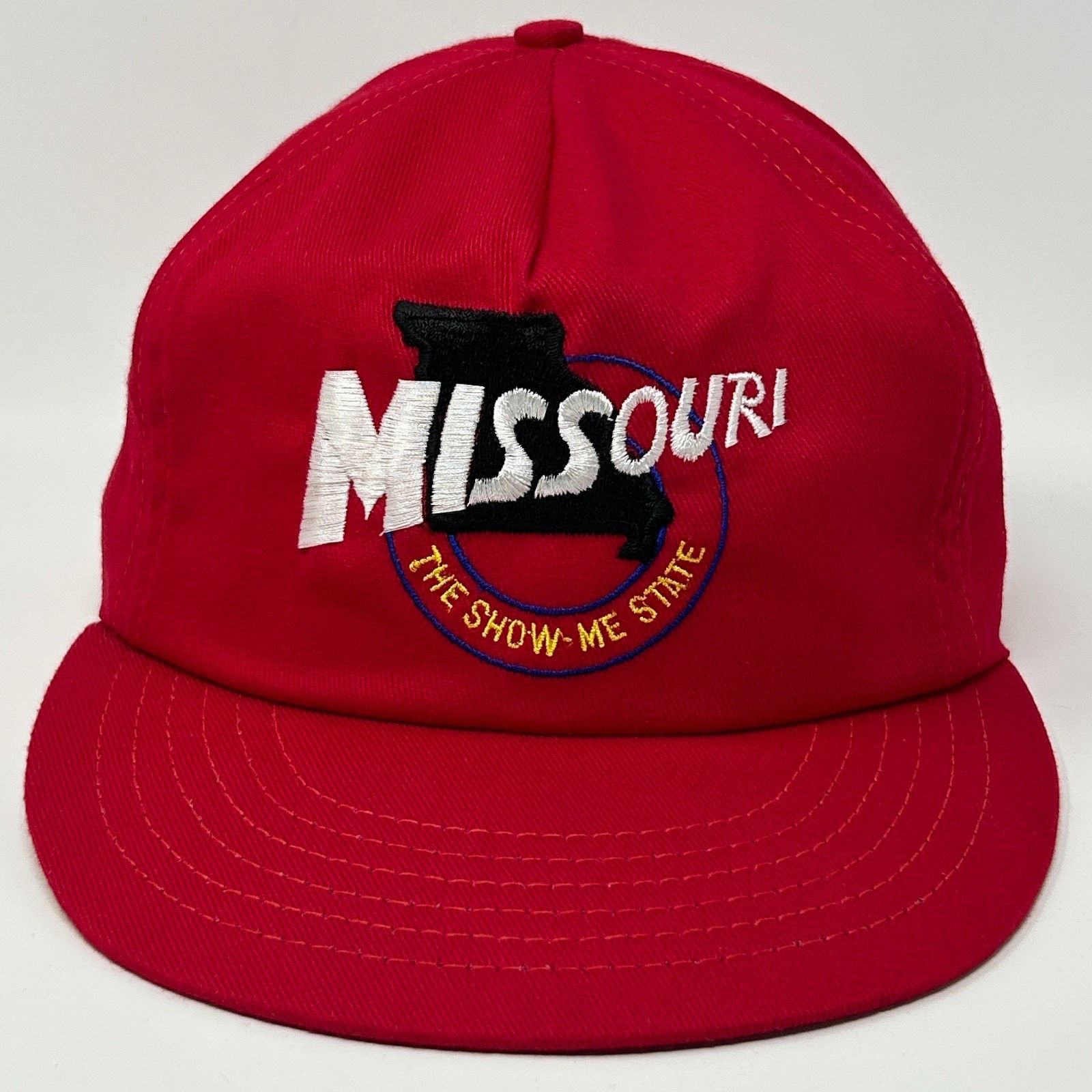 Vintage Vintage Missouri The Show Me State Hat Cap Red 80s Snapback Size ONE SIZE - 10 Thumbnail