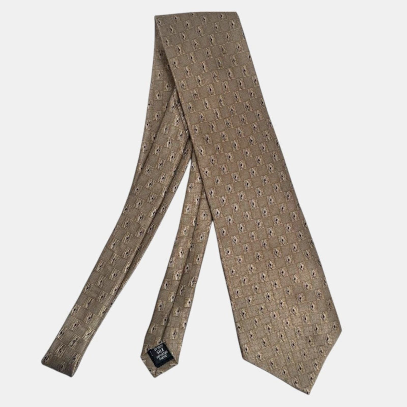 Bill Blass NEO Bill Blass RED LABEL Geometric Silk Vintage Tie Size ONE SIZE - 1 Thumbnail