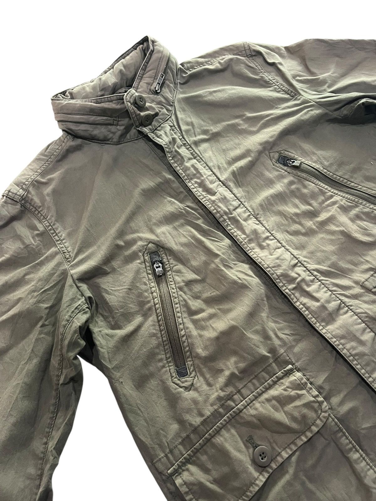 Gap × Vintage Vintage GAP Utility Sunfaded Jacket Hoodie Size US L / EU 52-54 / 3 - 3 Thumbnail